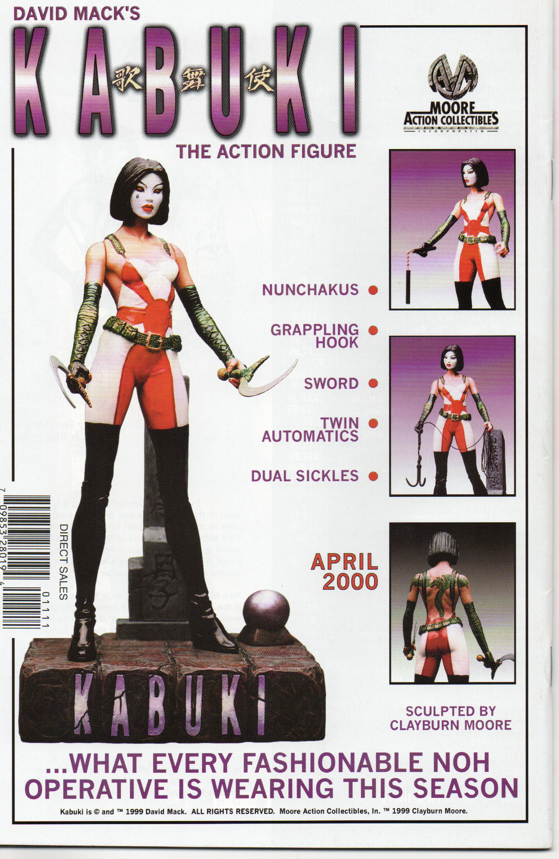 Kabuki Classics #11 (Variant Cover) Comic Book by David Mack From TheGlassyLass.com - Back Cover