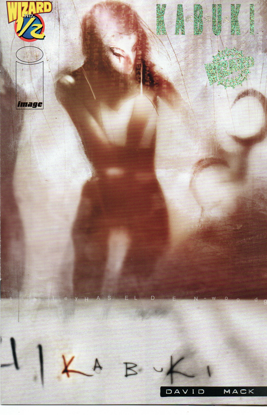 Kabuki #1/2 (Wizard Gold Variant) Comic Book by David Mack From TheGlassyLass.com - Front Cover