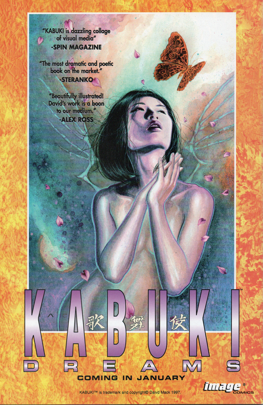 Kabuki #2 Comic Book by David Mack From TheGlassyLass.com - Front Cover