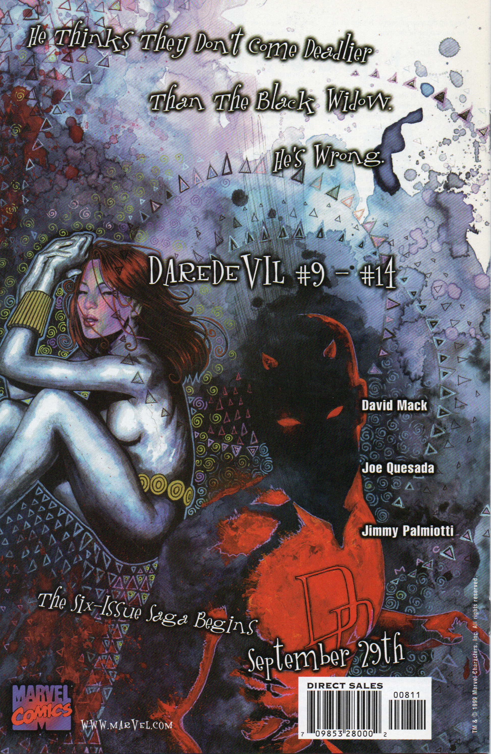 Kabuki #8 Comic Book by David Mack From TheGlassyLass.com - Back Cover