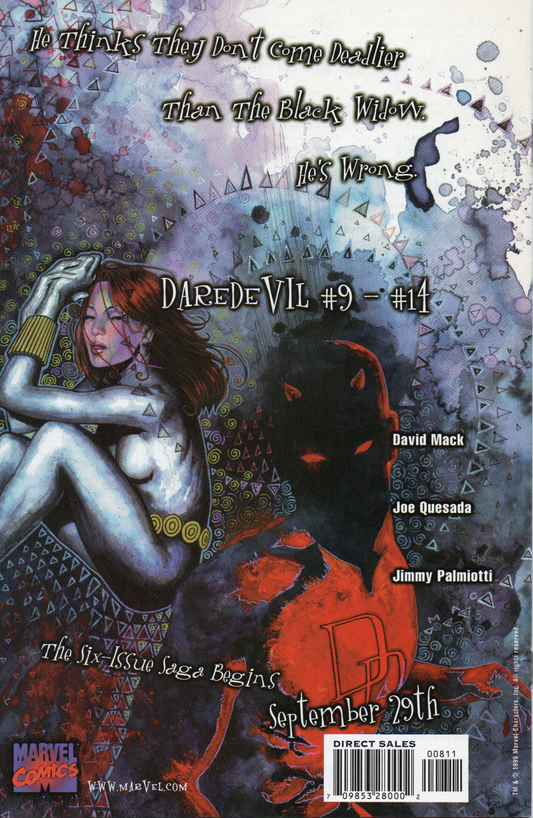 Kabuki #8 Comic Book by David Mack From TheGlassyLass.com - Back Cover