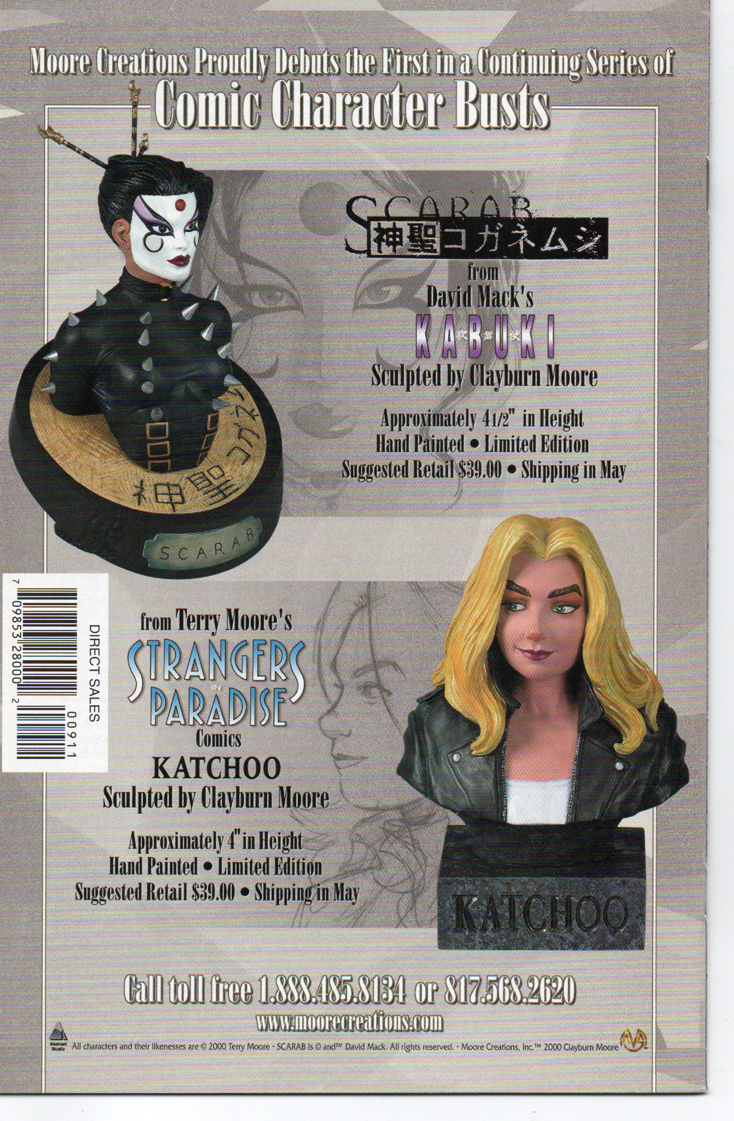 Kabuki #9 Comic Book by David Mack From TheGlassyLass.com - Back Cover