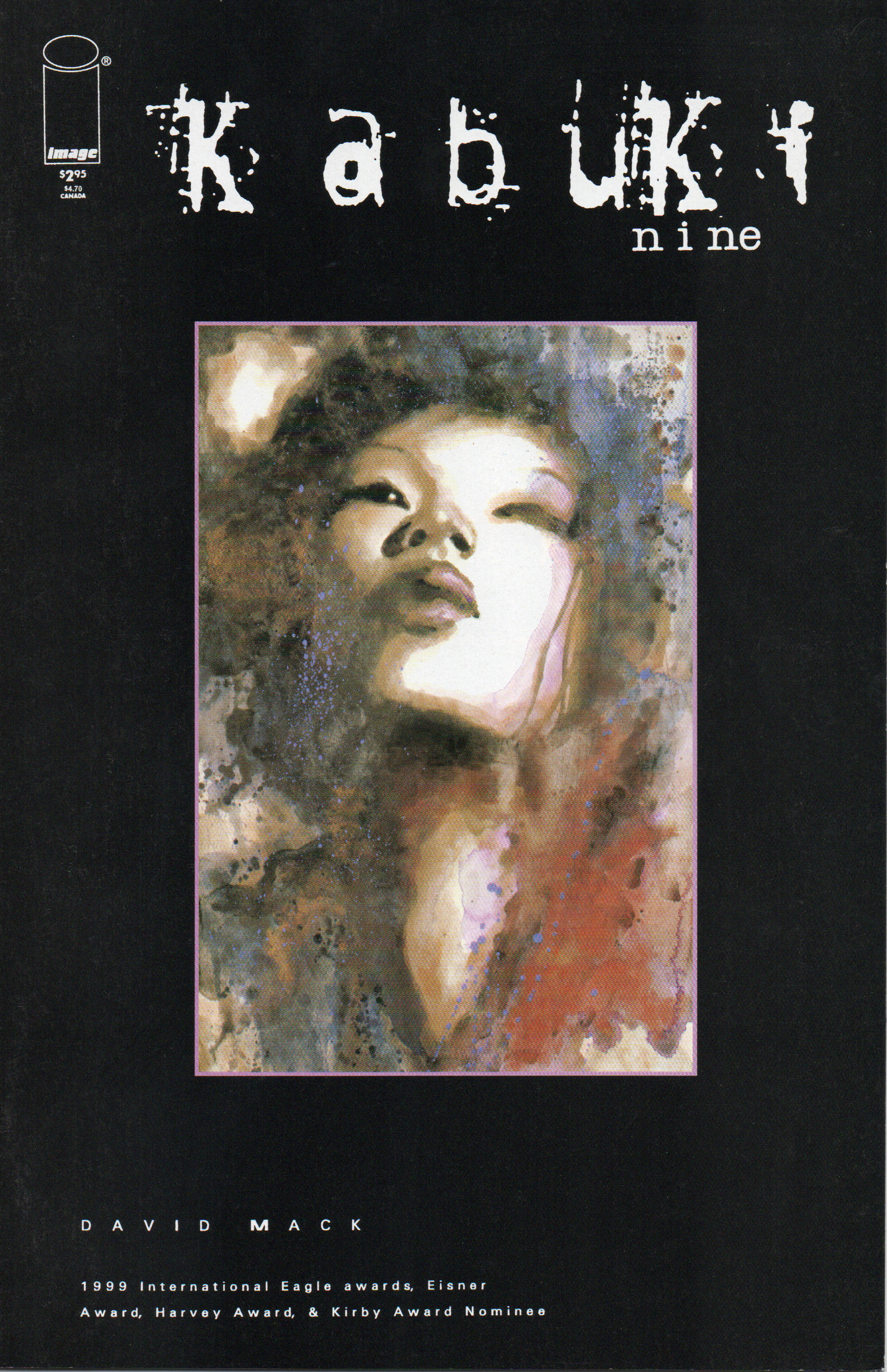 Kabuki #9 Comic Book by David Mack From TheGlassyLass.com - Front Cover