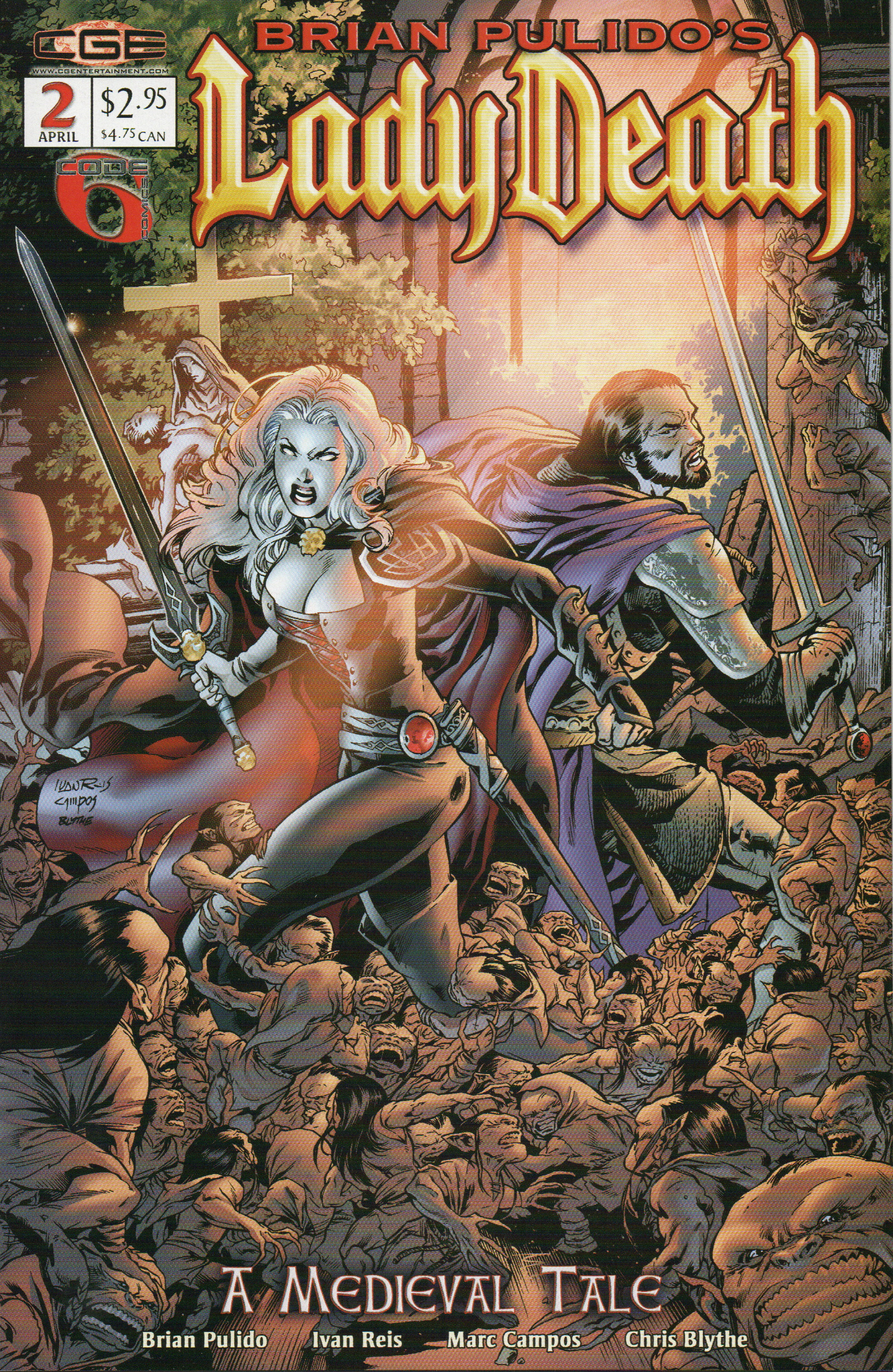 Lady Death "Medieval Tale" #2 Comic Book by CrossGen Comics at TheGlassyLass.com