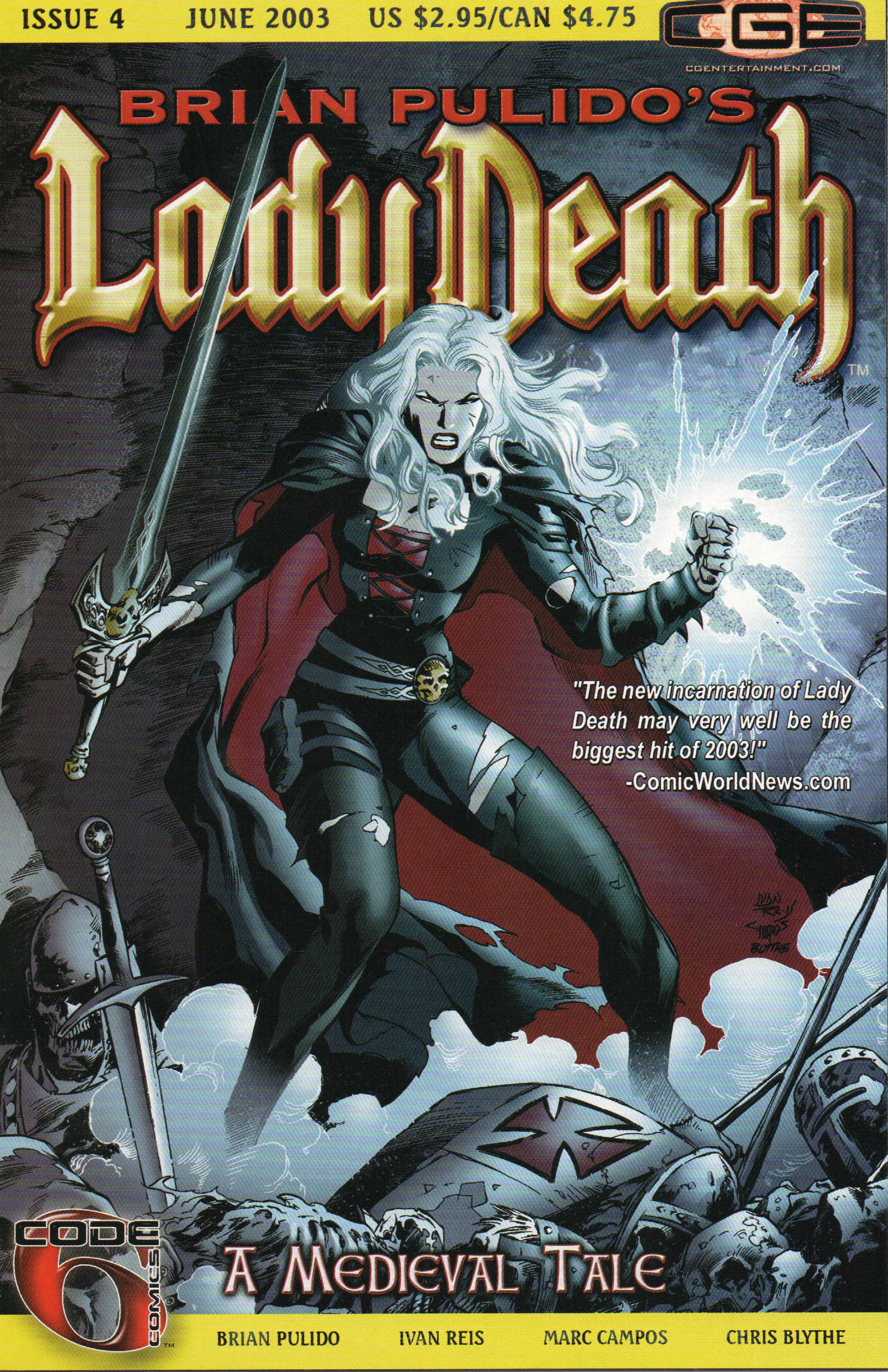 Lady Death "Medieval Tale" #4 Comic Book by CrossGen Comics at TheGlassyLass.com