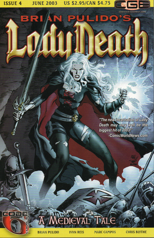 Lady Death "Medieval Tale" #4 Comic Book by CrossGen Comics at TheGlassyLass.com