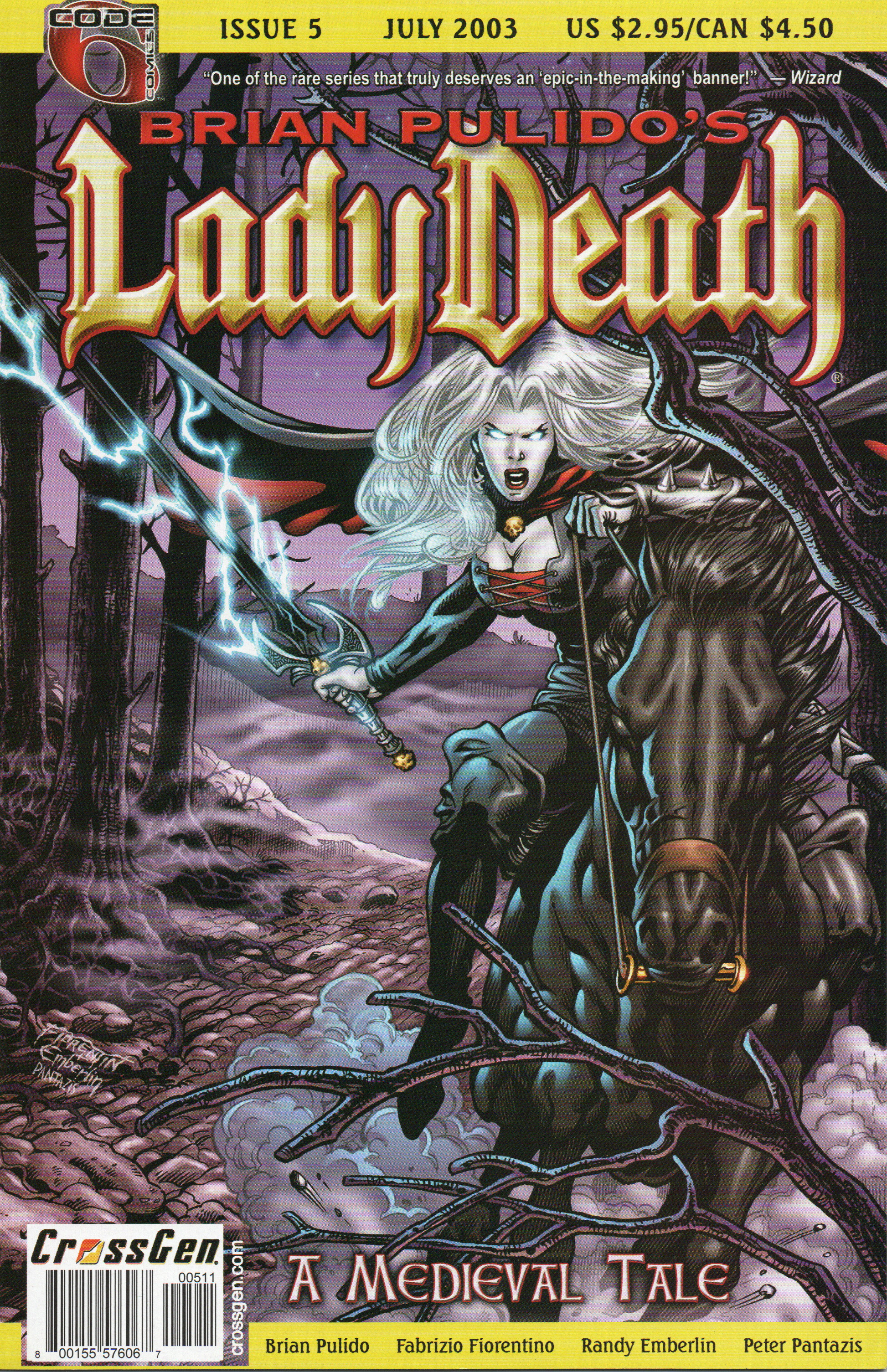 Lady Death "Medieval Tale" #5 Comic Book by CrossGen Comics at TheGlassyLass.com