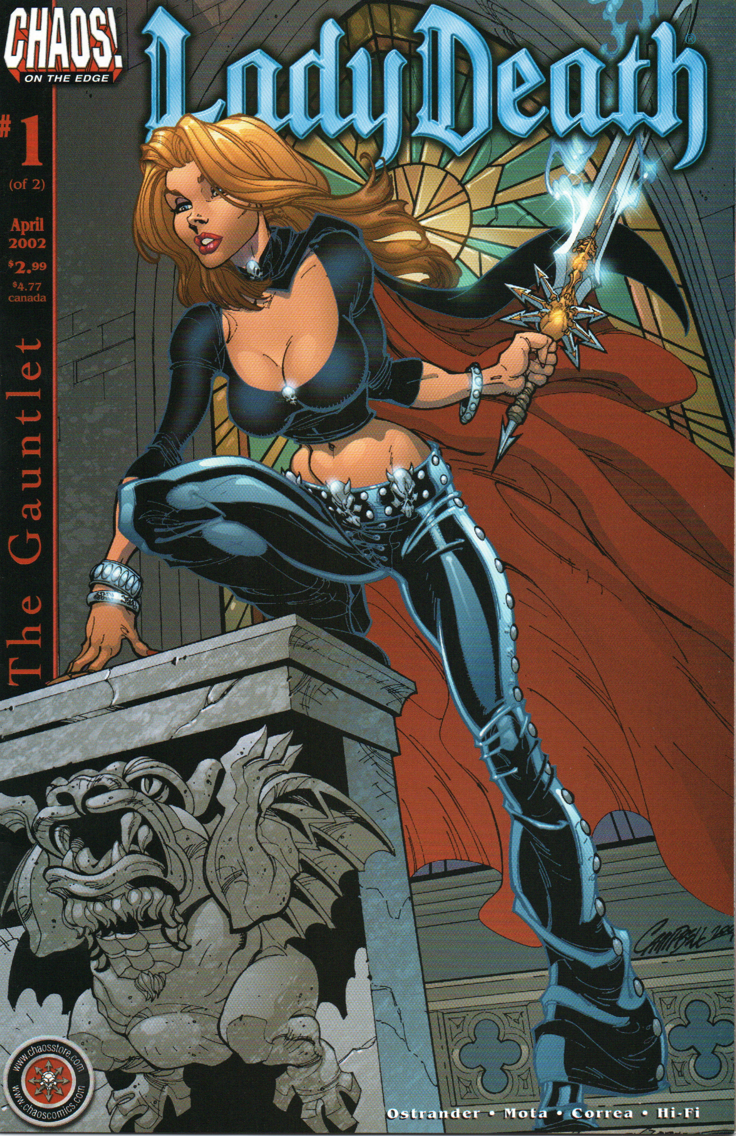 Lady Death "The Gauntlet" #1 Comic Book by Chaos Comics at TheGlassyLass.com