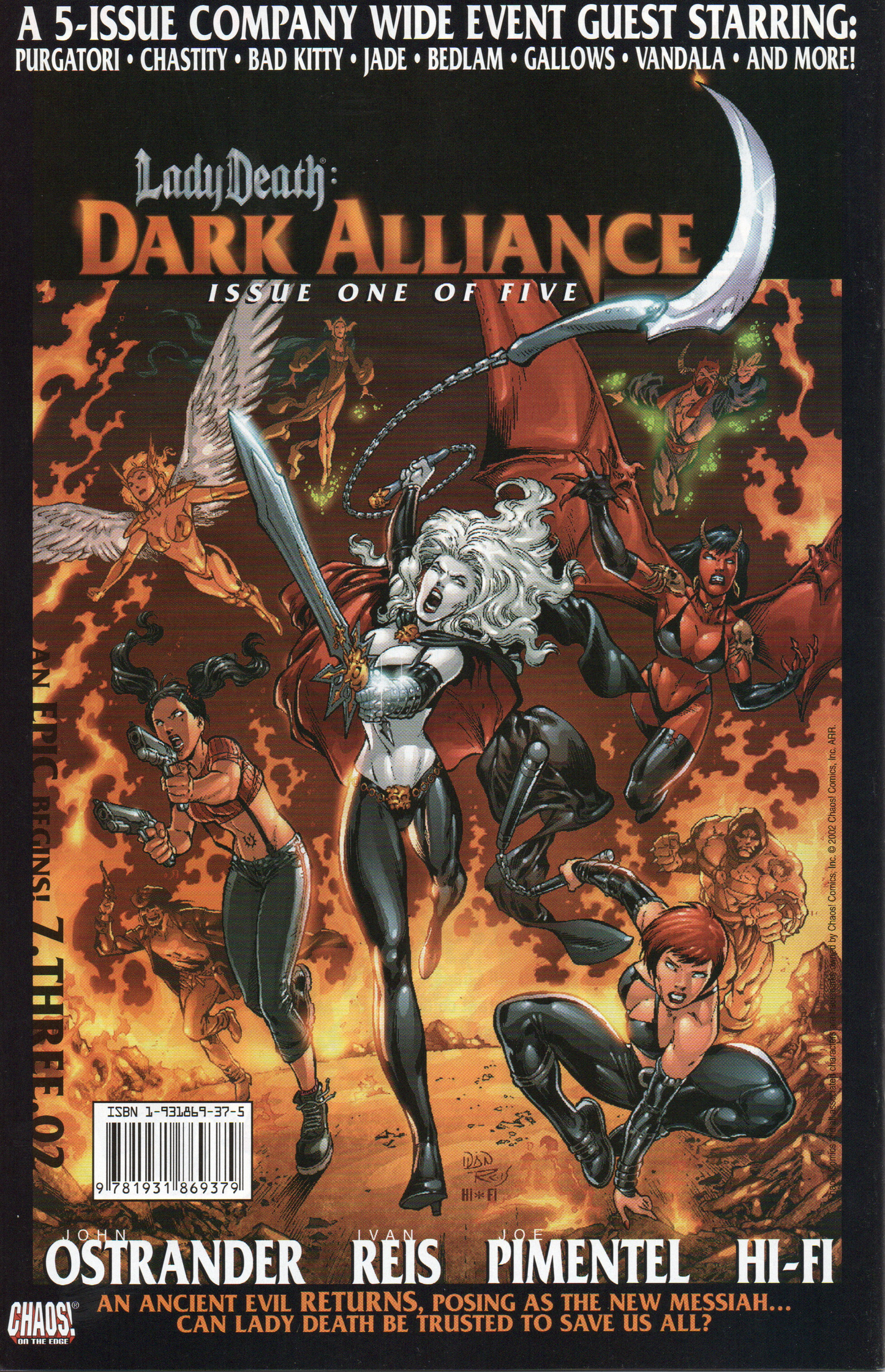 Lady Death "The Gauntlet" #2 Comic Book by Chaos Comics at TheGlassyLass.com