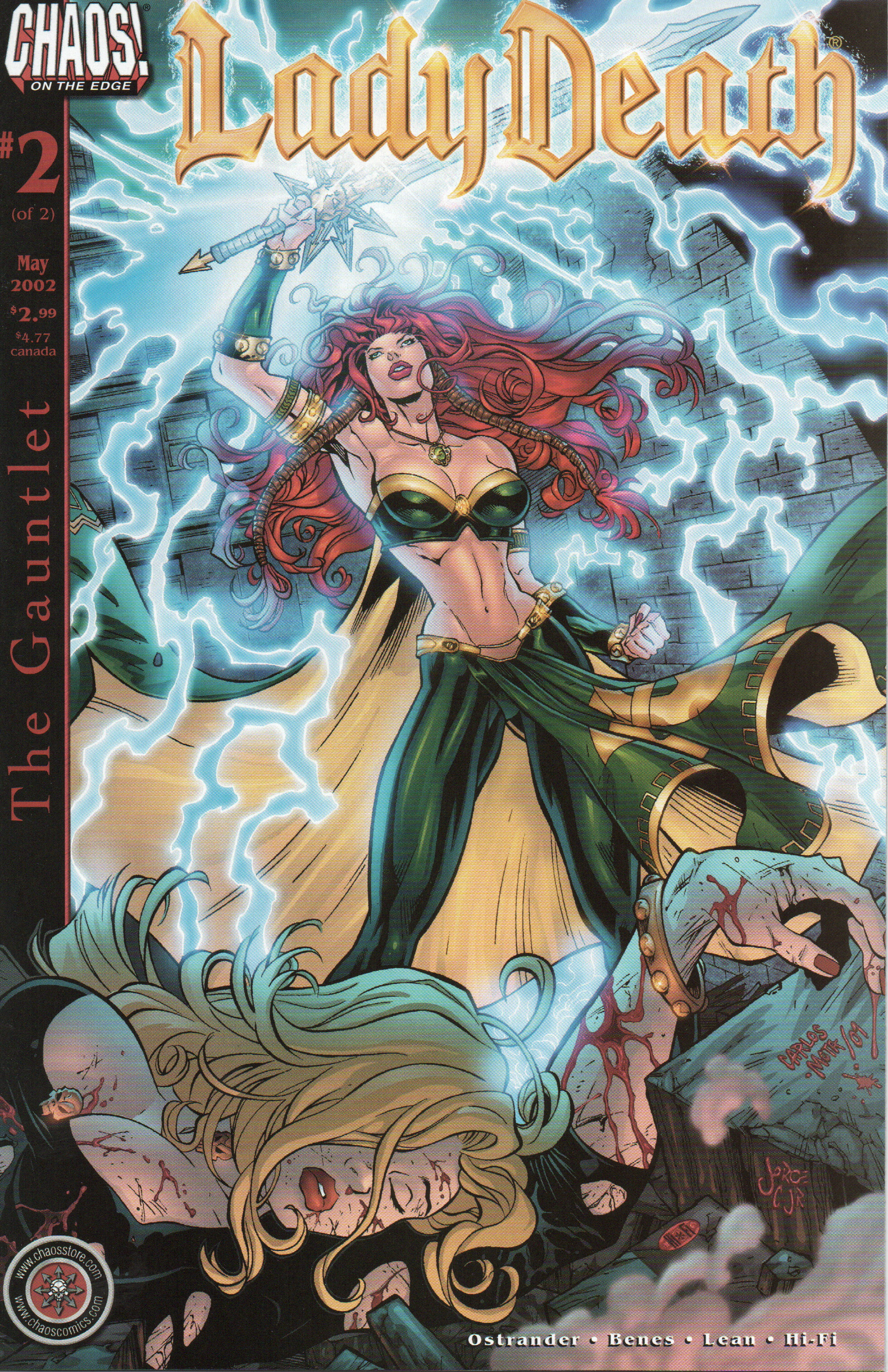 Lady Death "The Gauntlet" #2 Comic Book by Chaos Comics at TheGlassyLass.com
