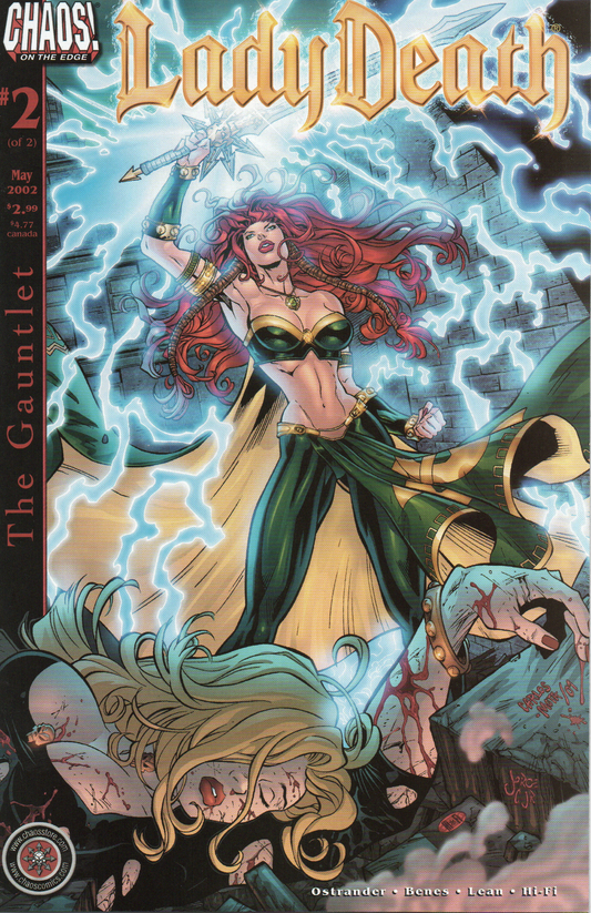 Lady Death "The Gauntlet" #2 Comic Book by Chaos Comics at TheGlassyLass.com