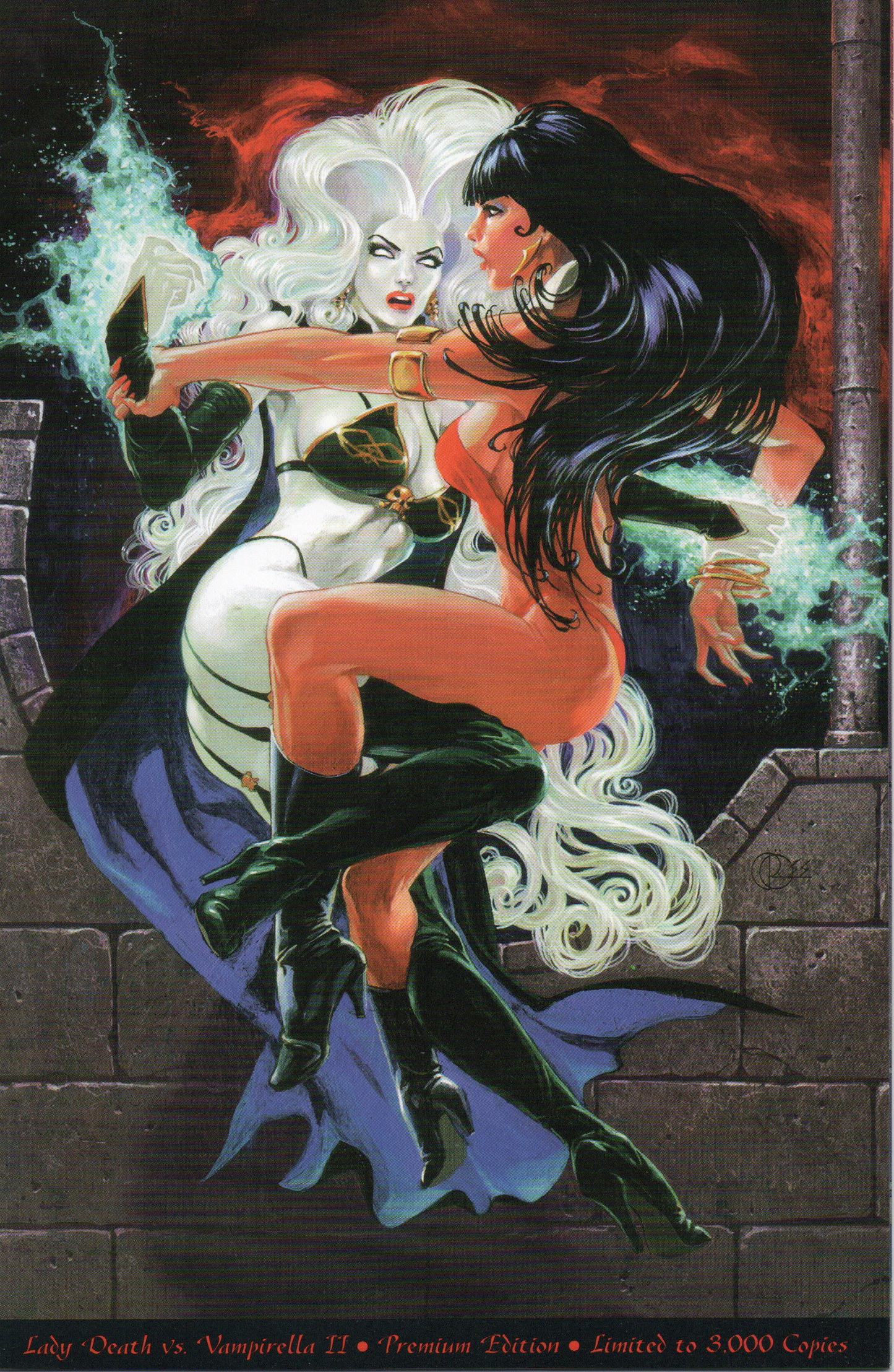 Lady Death vs. Vampirella II #1Premium Comic Book by Chaos Comics at TheGlassyLass.com
