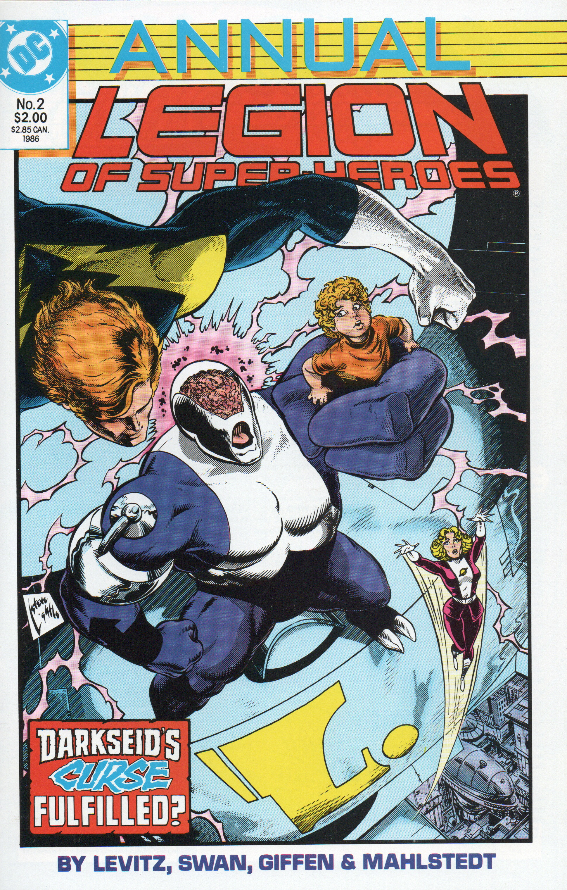 Legion of Super-Heroes Annual #2 Comic Book From TheGlassyLass.com - Front Cover