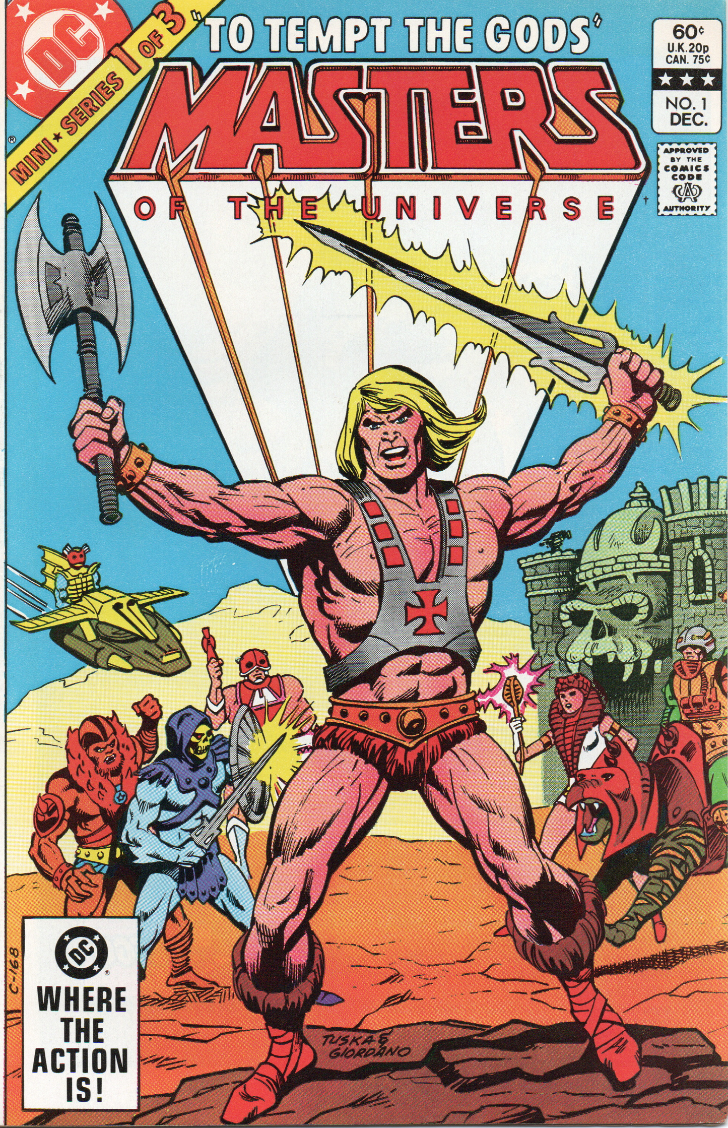 Masters of the Universe #1 Comic Book From TheGlassyLass.com (Front Cover)