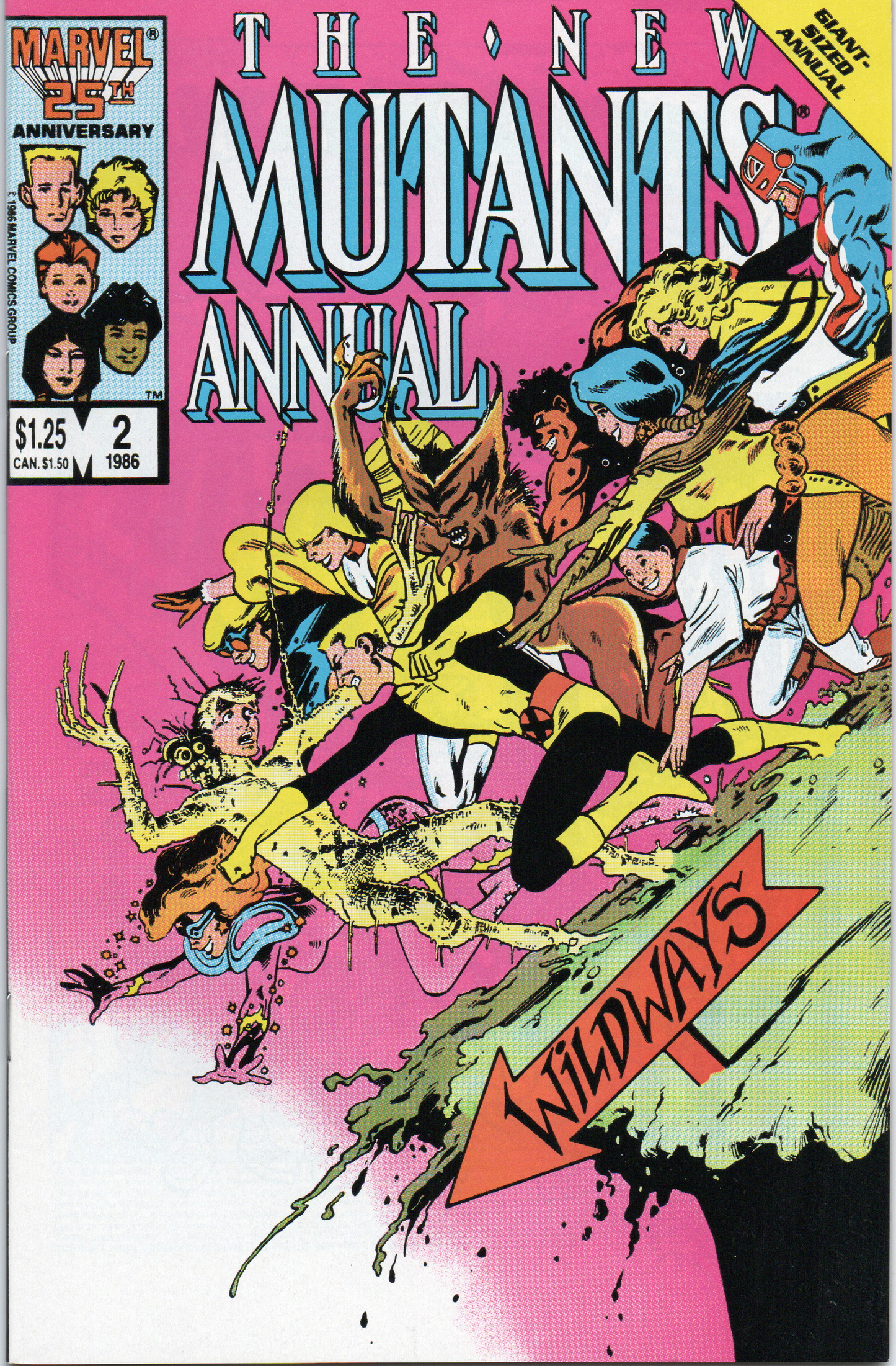 The New Mutants Giant Size Annual #2 Comic Book (Ungraded) From TheGlassyLass.com