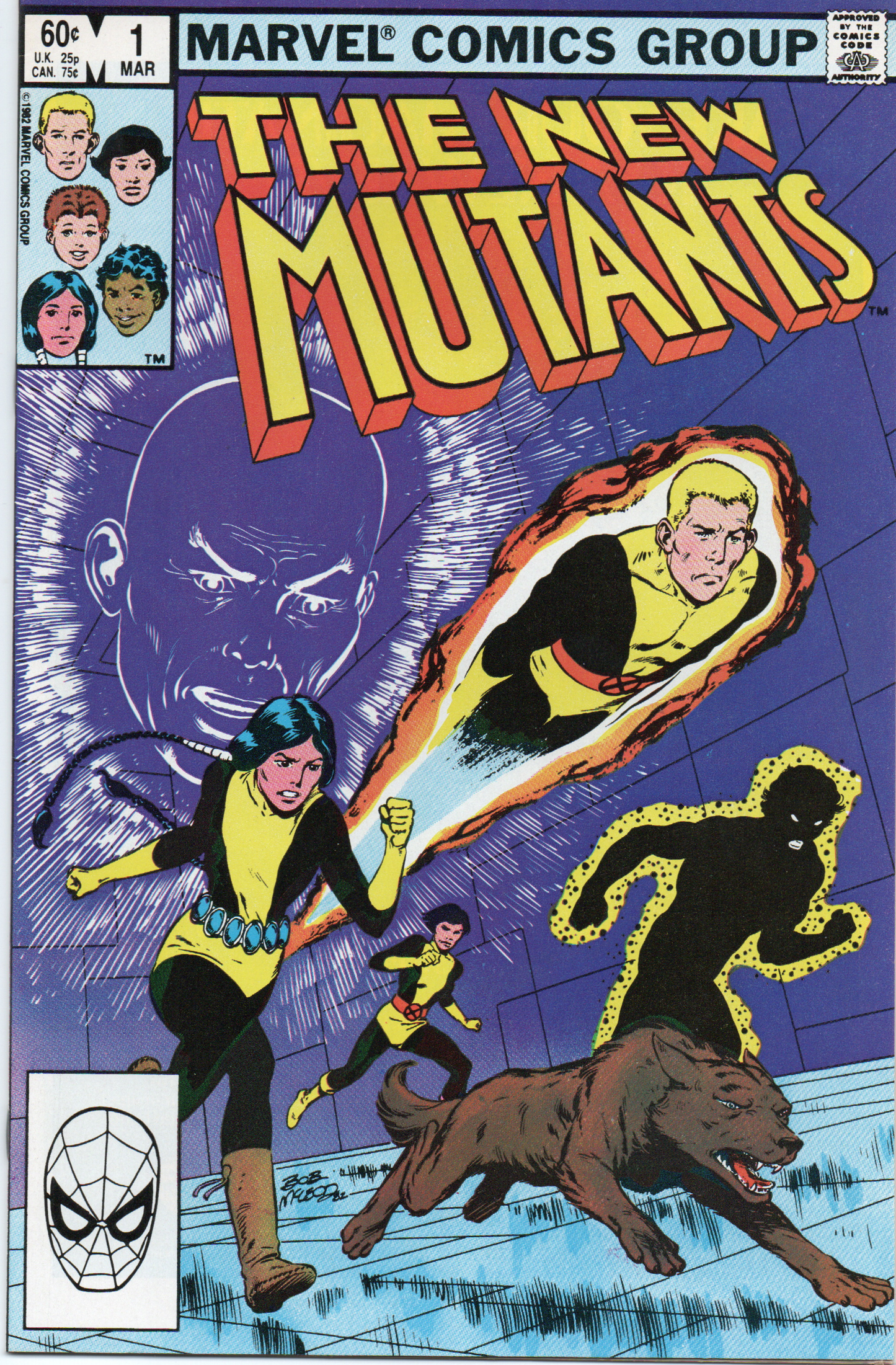The New Mutants Comic Book #1 (Ungraded) From TheGlassyLass.com (Front Cover)