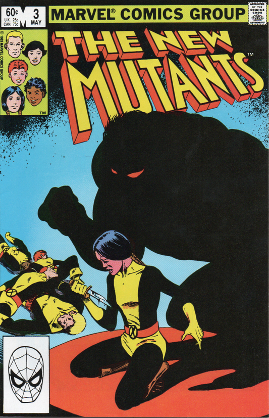 The New Mutants Comic Book #3 (Ungraded) From TheGlassyLass.com - Front Cover
