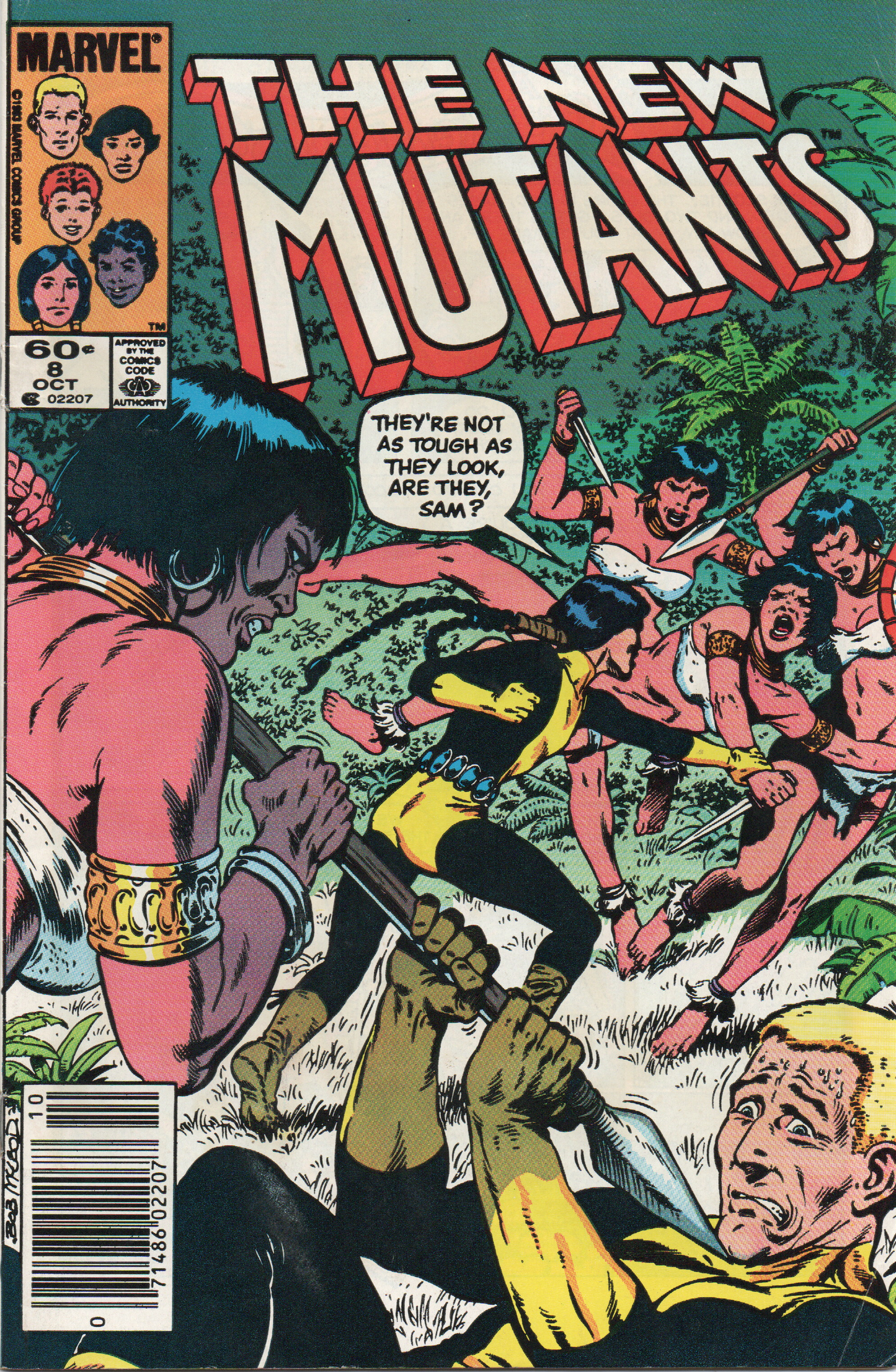 The New Mutants Comic Book #8 (Ungraded) From TheGlassyLass.com - Front Cover