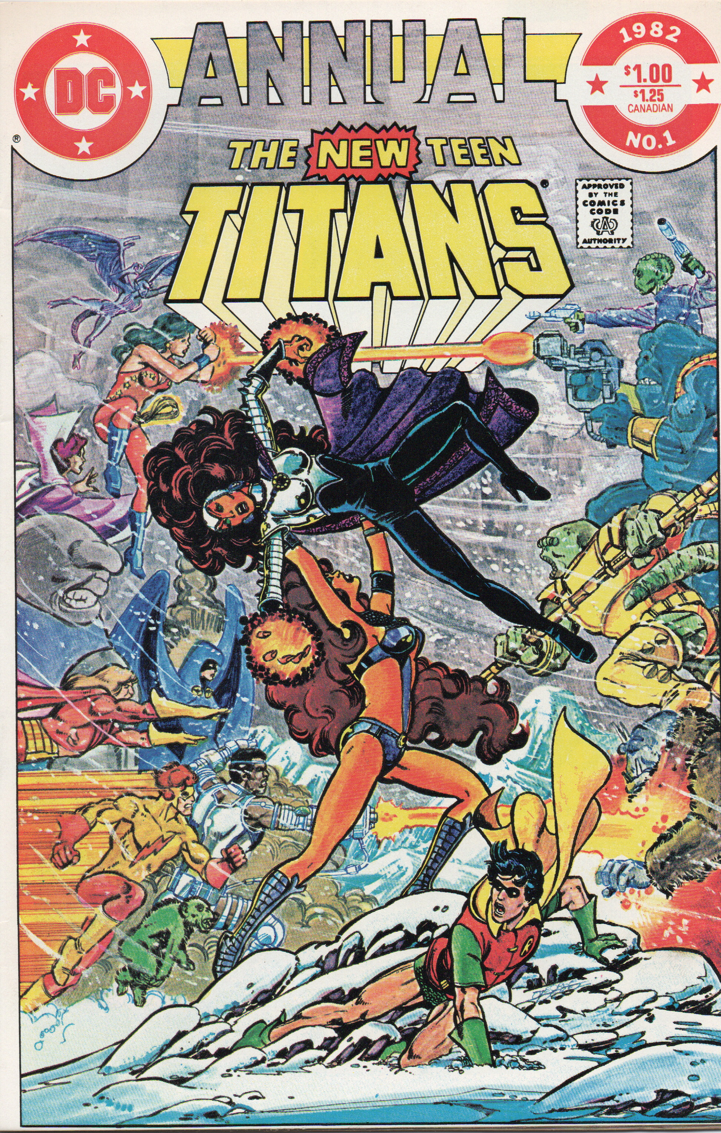 The New Teen Titans Annual #1 (1st Series) Comic Book From TheGlassyLass.com - Front Cover
