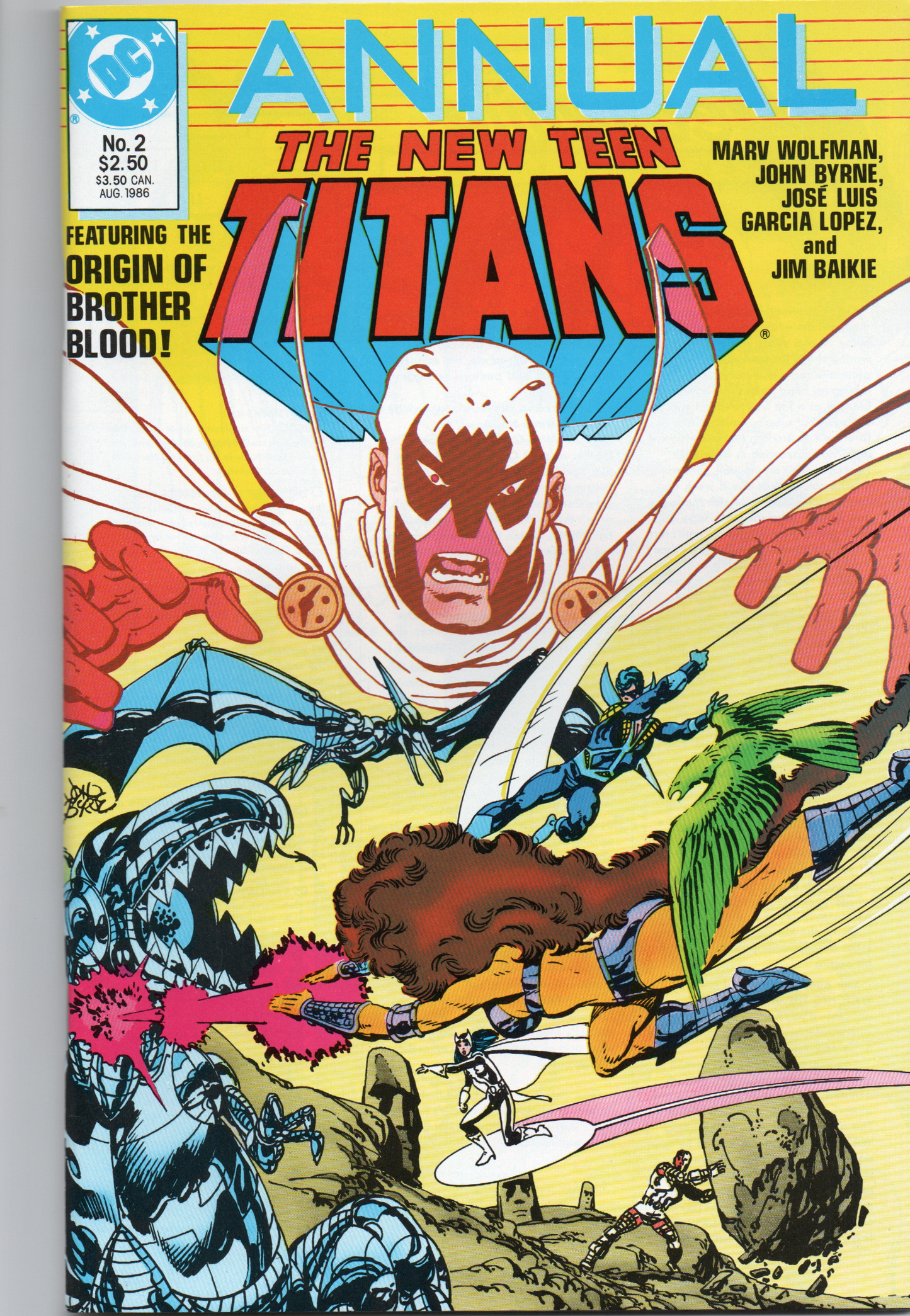 The New Teen Titans Annual #2 (2nd Series) Comic Book From TheGlassyLass.com - Front Cover