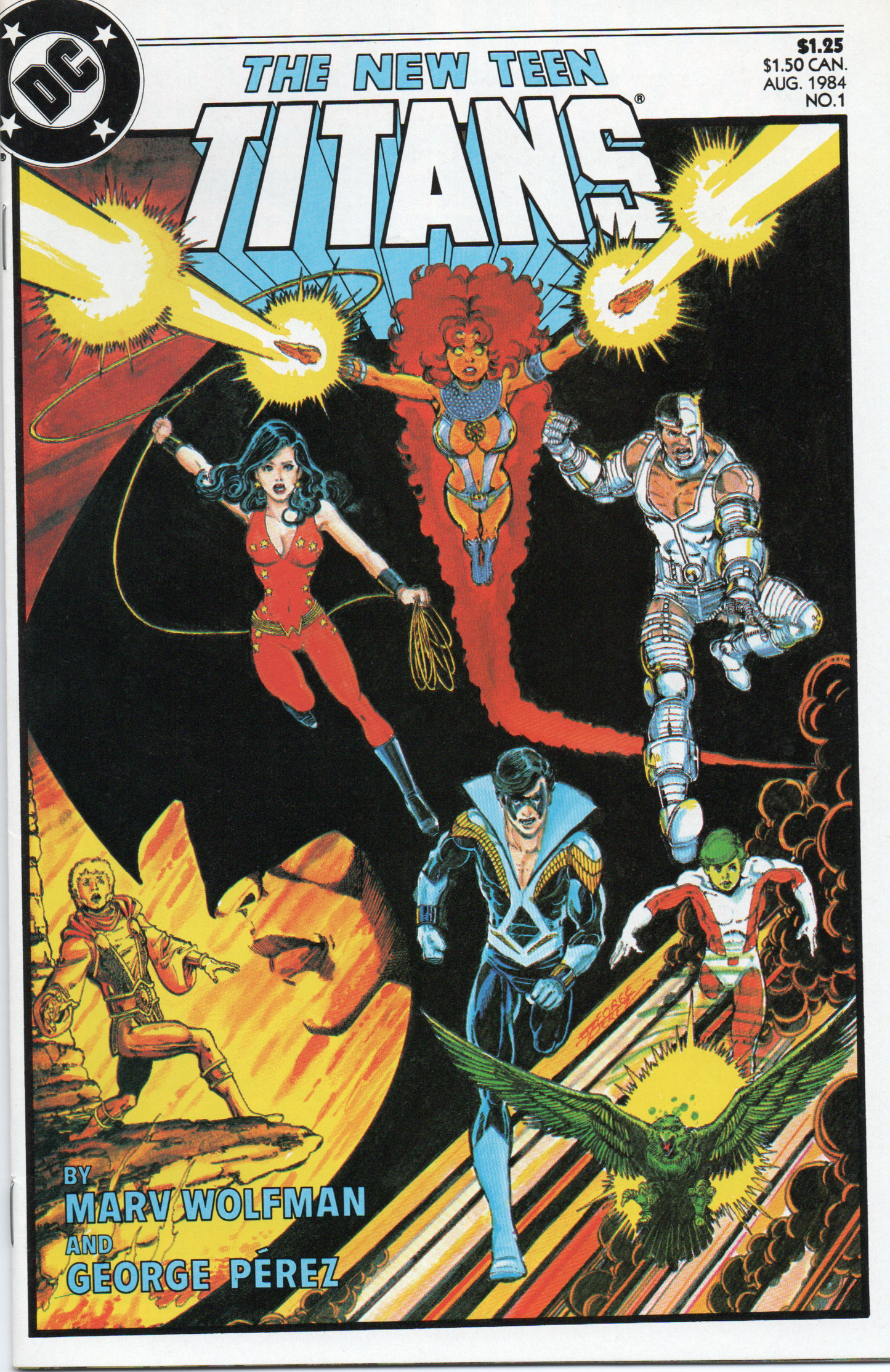 The New Teen Titans #1 (2nd Series) Comic Book From TheGlassyLass.com - Front Cover