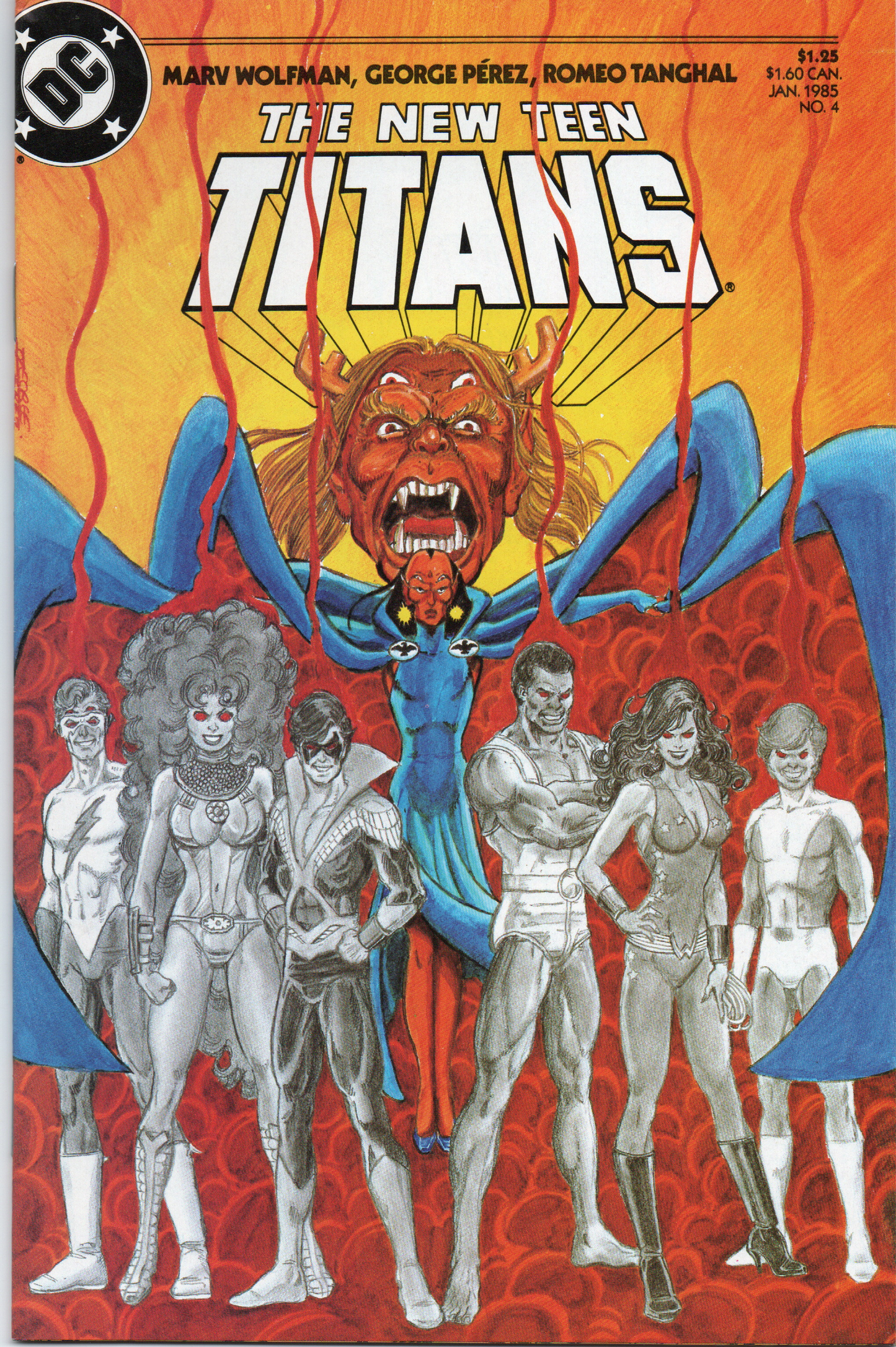 The New Teen Titans #4 (2nd Series) Comic Book From TheGlassyLass.com - Front Cover