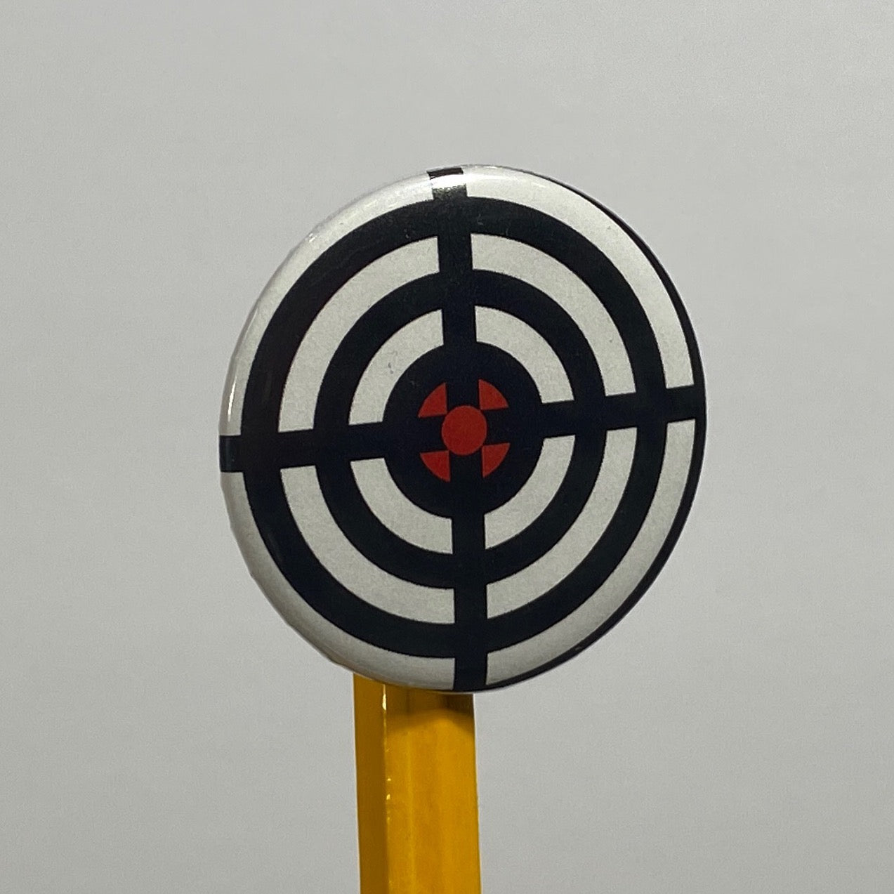 Laser Focus Reticle Pin Buttons 1.25" Round Target Driven Design by TheGlassyLass.com