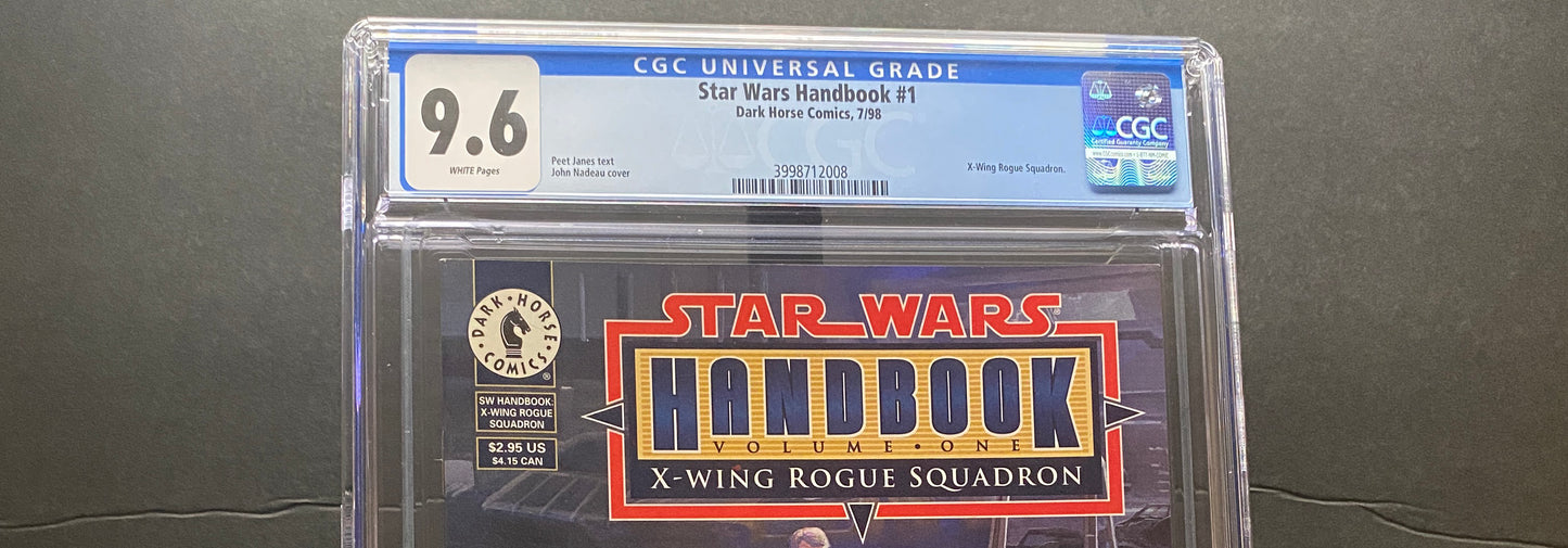 Star Wars X-Wing Rogue Squadron "Handbook" Volume I by Dark Horse Comics CGC 9.6 from TheGlassyLass (CGC Certification #3998712008)