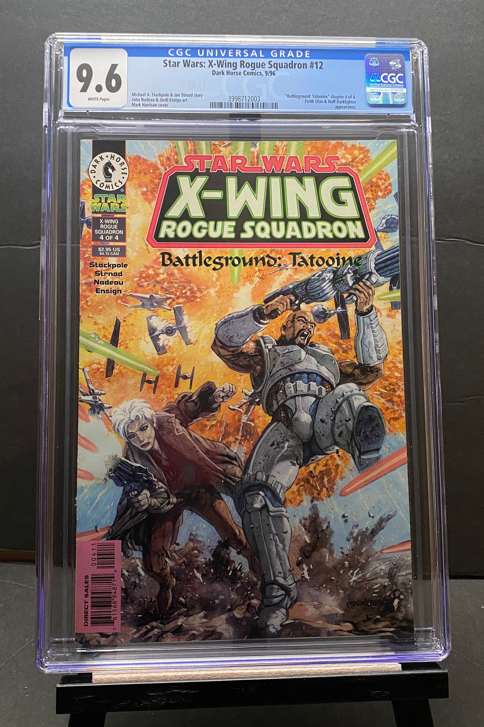 Star Wars X-Wing Rogue Squadron #12 "Battleground Tatooine" by Dark Horse Comics CGC 9.6 from TheGlassyLass.com (CGC Certification #3998712003)