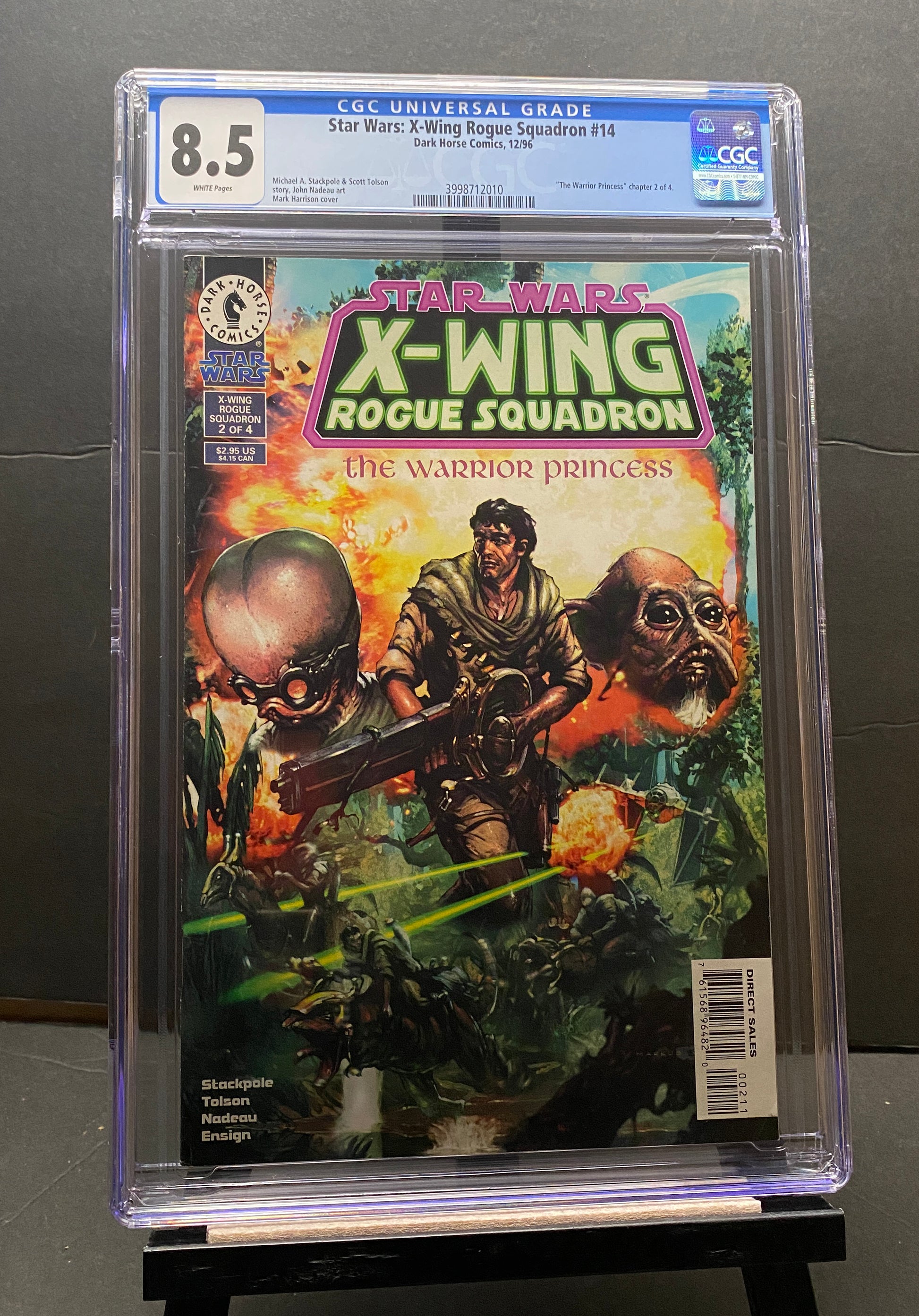 Star Wars X-Wing Rogue Squadron #14 "The Warrior Prince" by Dark Horse Comics CGC Graded 8.5 from TheGlassyLass (CGC Certification #3998712010)