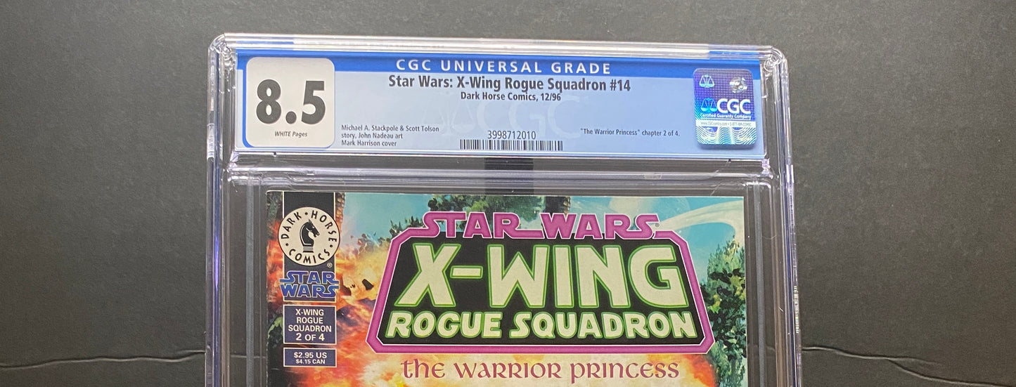 Star Wars X-Wing Rogue Squadron #14 "The Warrior Prince" by Dark Horse Comics CGC Graded 8.5 from TheGlassyLass (CGC Certification #3998712010)