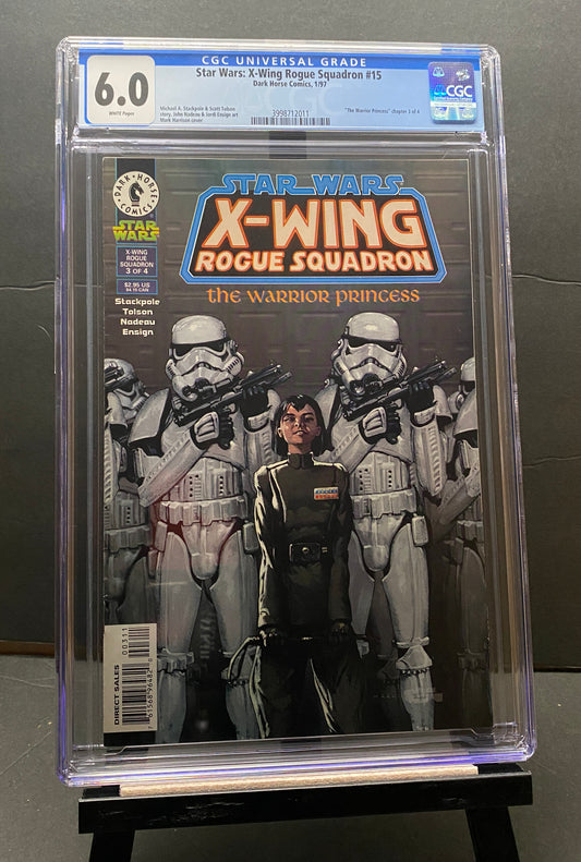 Star Wars X-Wing Rogue Squadron #15 "The Warrior Princes" by Dark Horse Comics CGC 6.0 from TheGlassyLass (CGC Certification #3998712011)