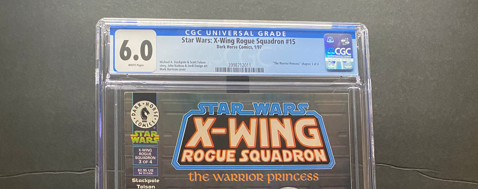 Star Wars X-Wing Rogue Squadron #15 "The Warrior Princes" by Dark Horse Comics CGC 6.0 from TheGlassyLass (CGC Certification #3998712011)