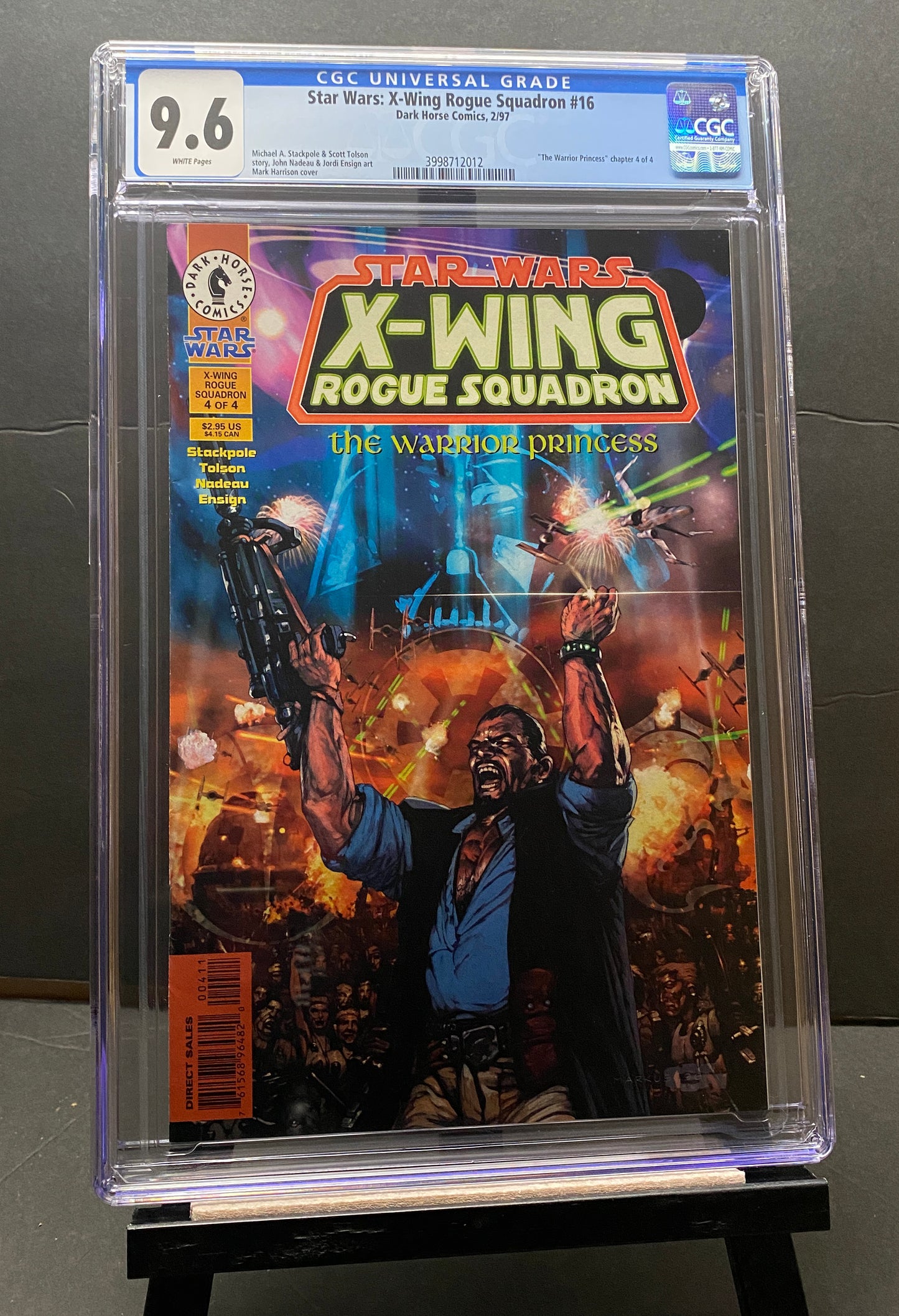 Star Wars X-Wing Rogue Squadron #16 "Warrior Princess by Dark Horse Comics CGC Graded 9.6 from TheGlassyLass (CGC Certification #3998712012)