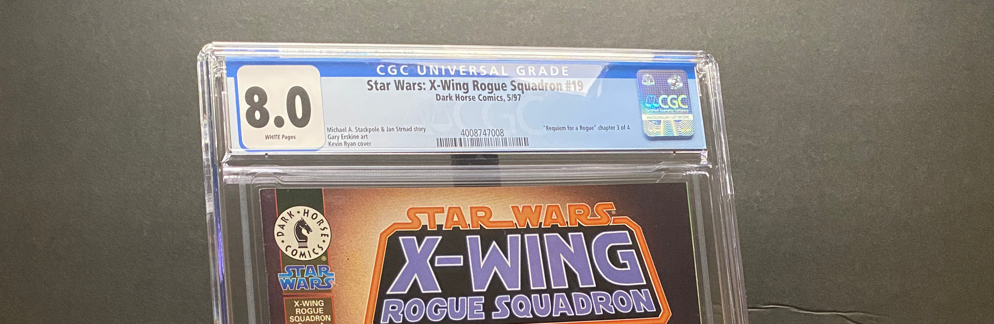 Star Wars X-Wing Rogue Squadron #19 "Requiem for a Rogue" by Dark Horse Comics from TheGlassyLass.com (CGC Certification #4008747008)