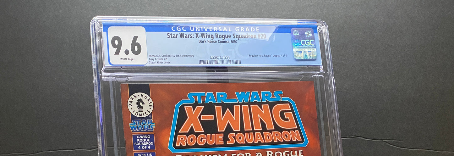 Star Wars X-Wing Rogue Squadron "Requiem for a Rogue" by Dark Horse Comics from TheGlassyLass.com (CGC Certification #4008747009)