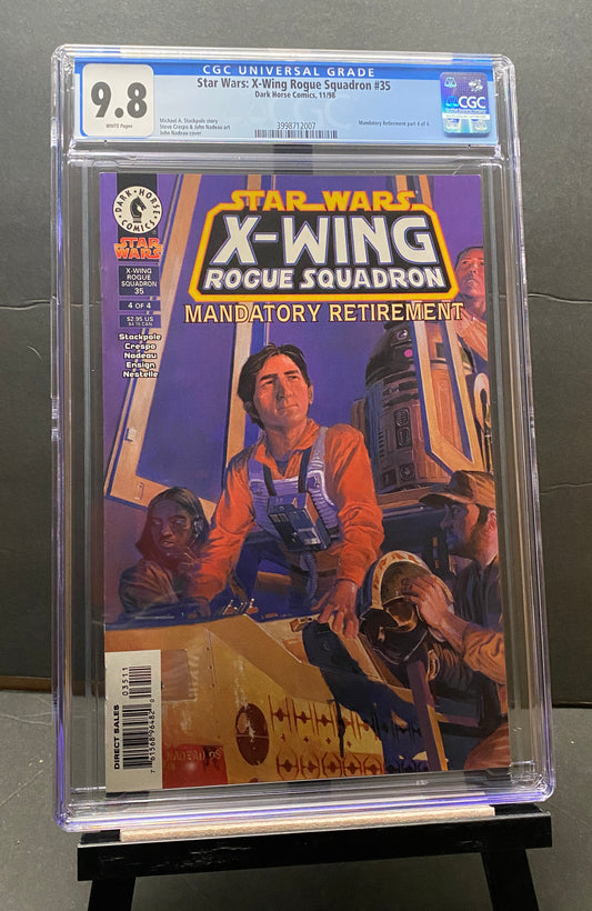 Star Wars X-Wing Rogue Squadron #35 "Mandatory Retirement" by Dark Horse Comics CGC Graded 9.8 from TheGlassyLass