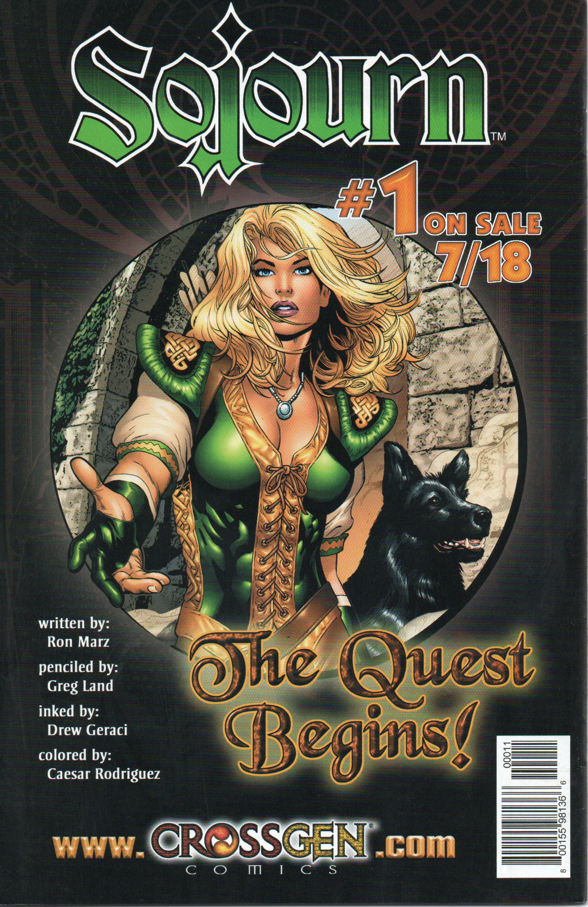 Sojourn Prequel Comic Book by CrossGen Comics at TheGlassyLass.com - Back Cover
