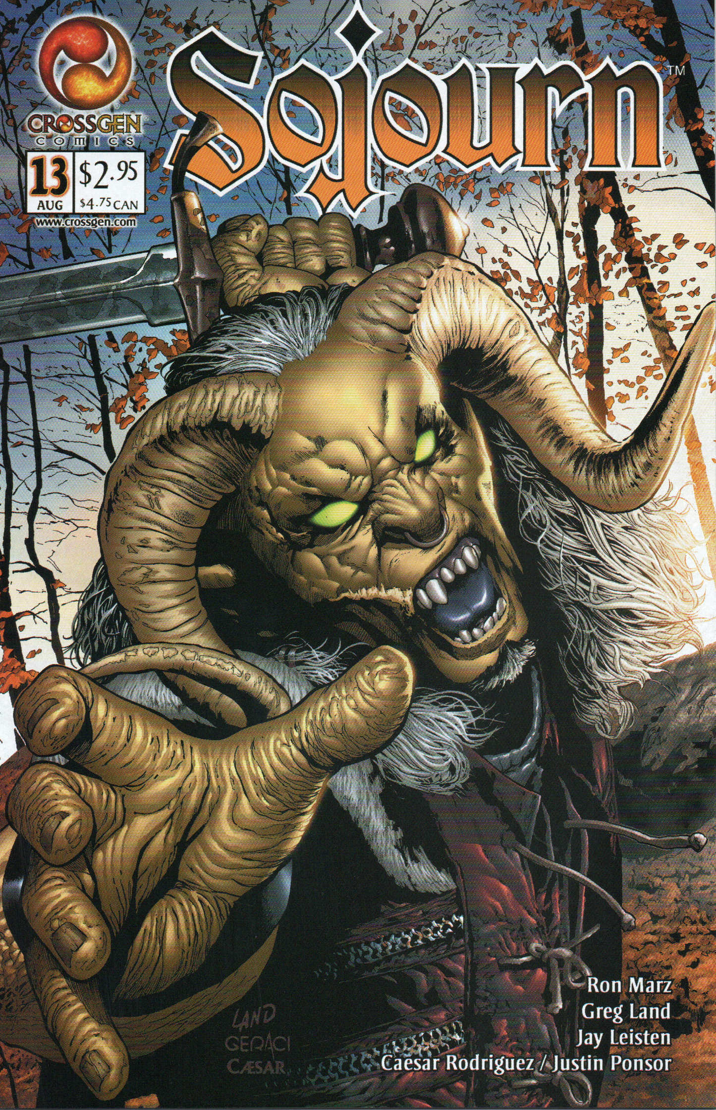 Sojourn #13 Comic Book by CrossGen Comics at TheGlassyLass.com - Front Cover