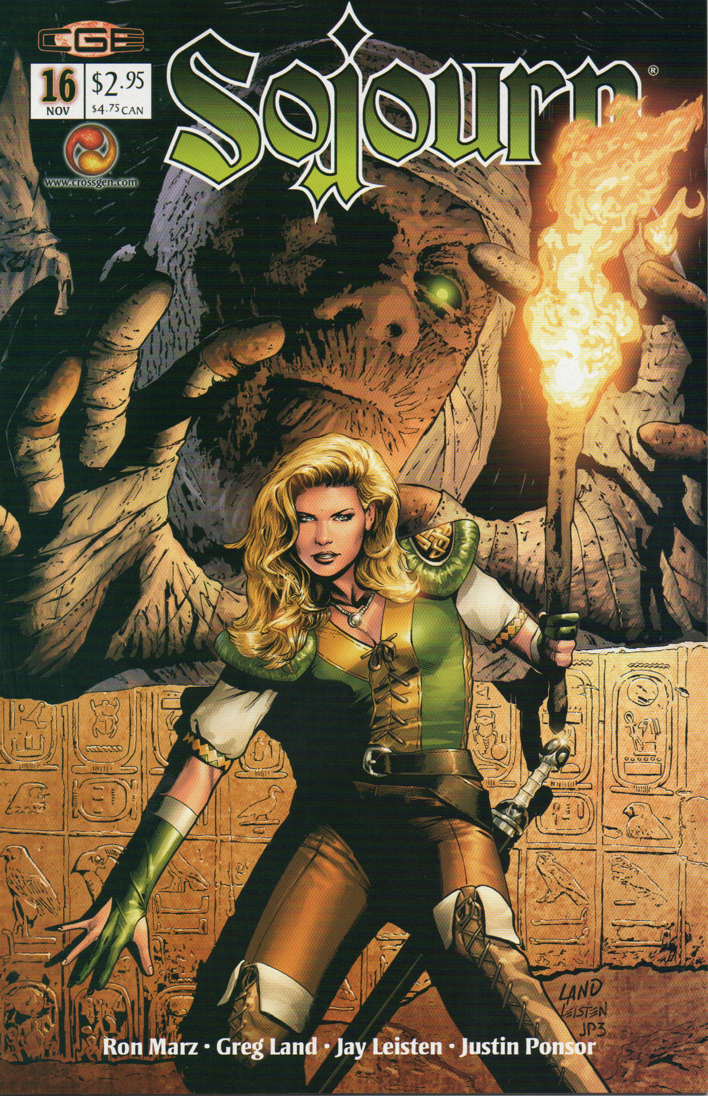 Sojourn #16 Comic Book by CrossGen Comics at TheGlassyLass.com - Front Cover