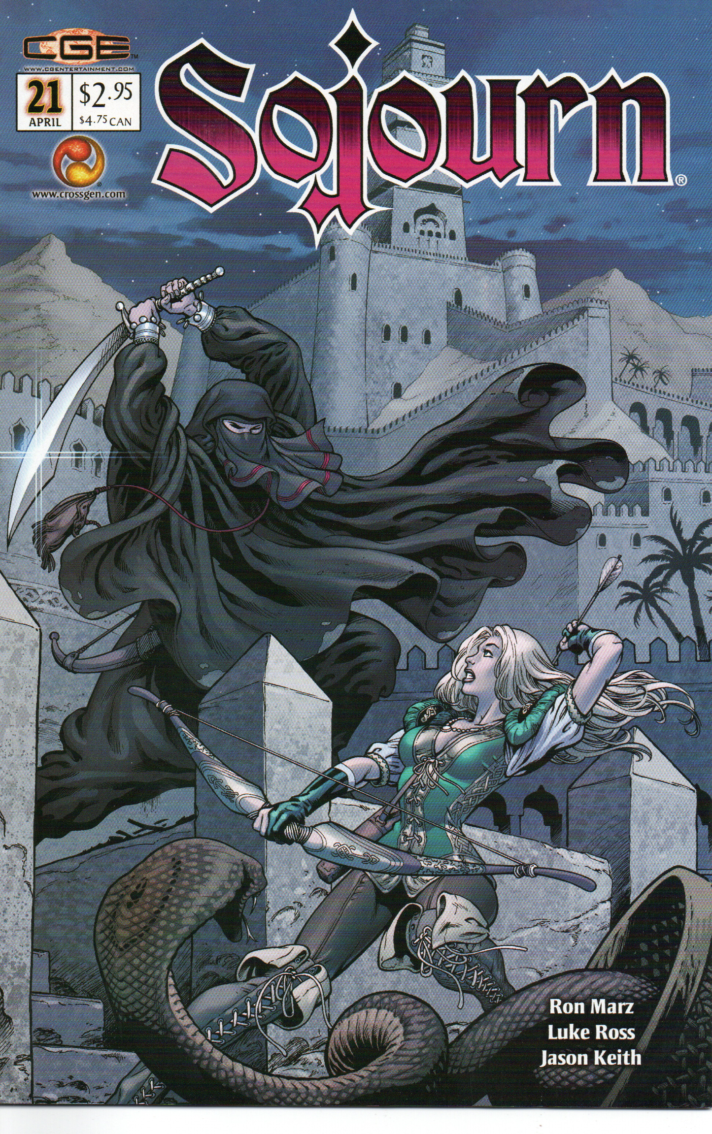 Sojourn #21 Comic Book by CrossGen Comics at TheGlassyLass.com - Front Cover