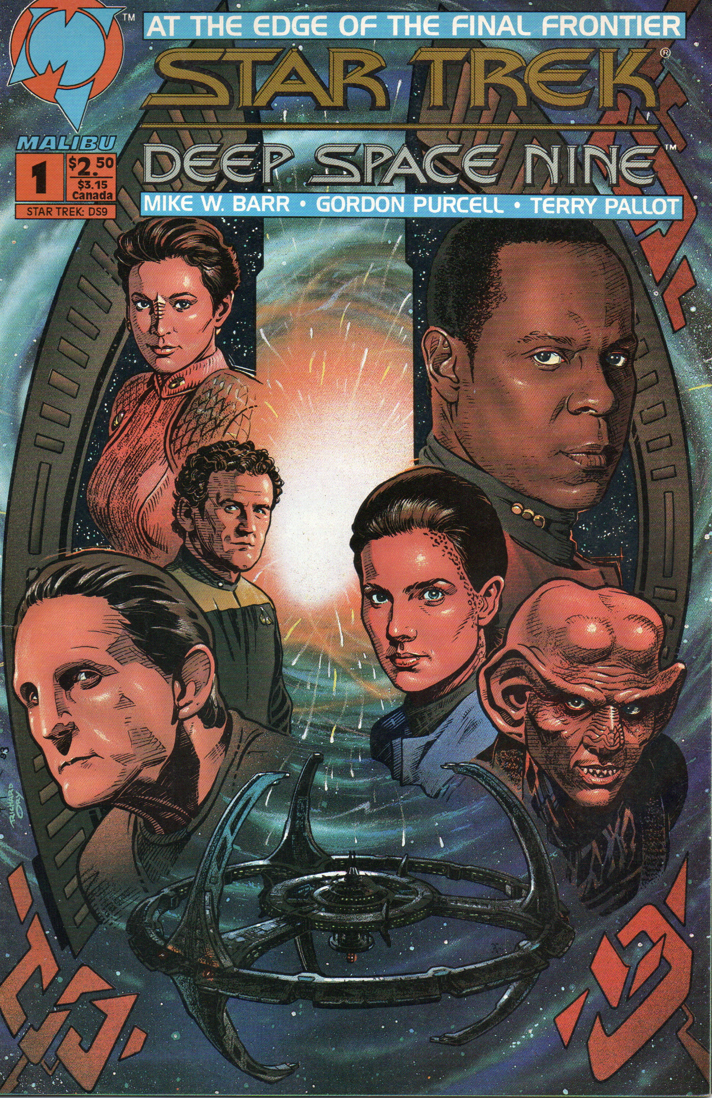 Star Trek Deep Space Nine #1 Comic Book From TheGlassyLass.com - Front Cover