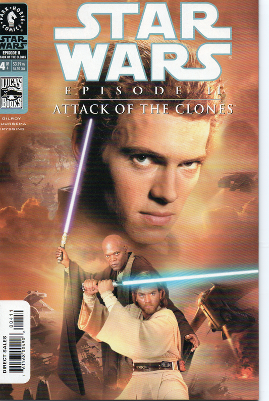 Star Wars Attack Of The Clones #4B (Variant Cover) Comic Book by Dark Horse Comics at TheGlassyLass.com