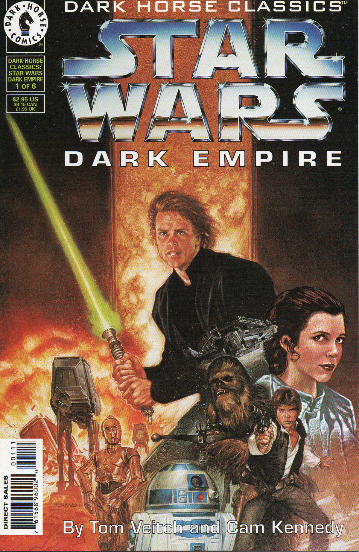 Star Wars Dark Empire (Dark Horse Classics) #1 Comic Book by Dark Horse Comics at TheGlassyLass.com