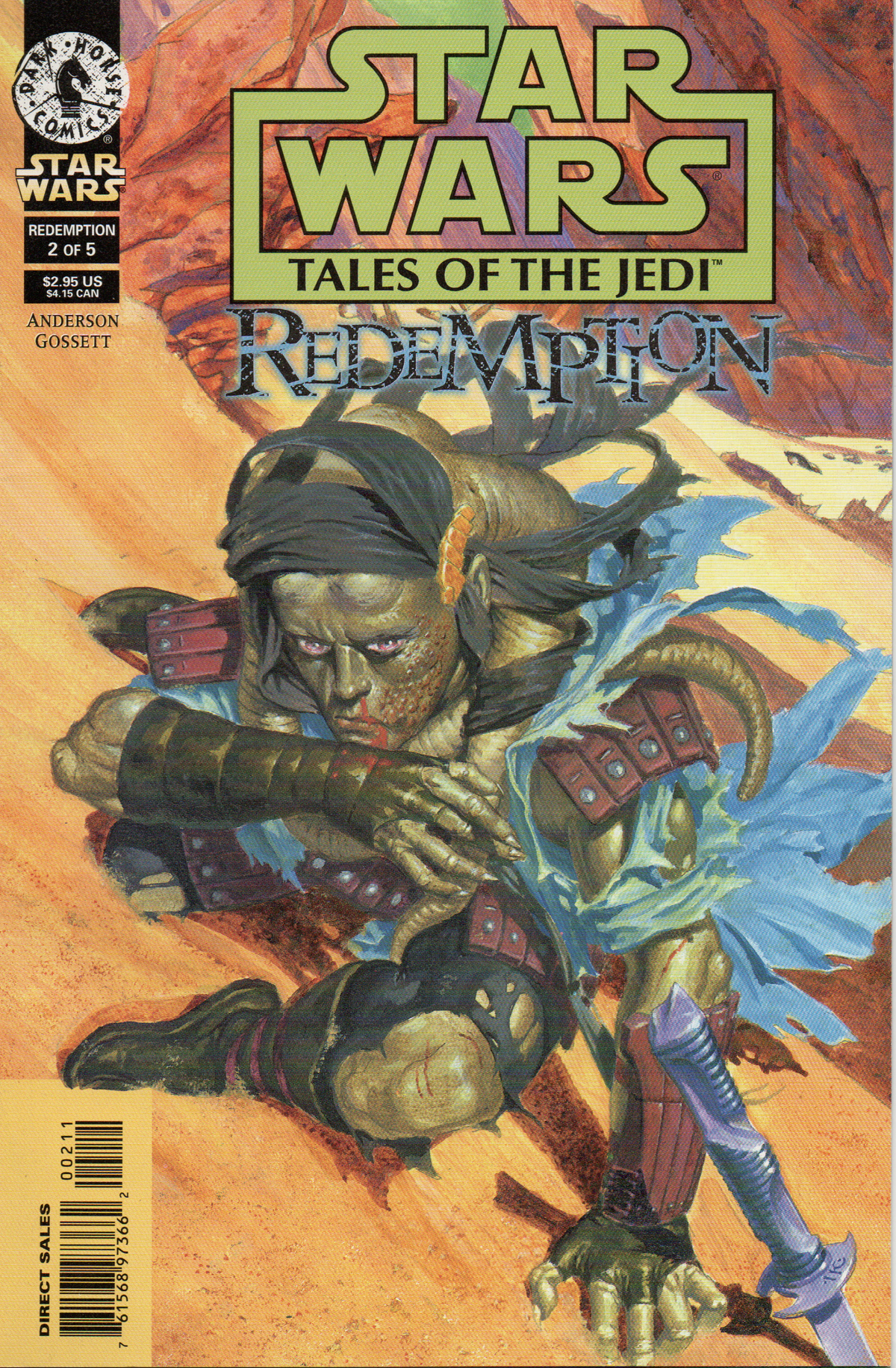 Star Wars Tales Of The Jedi Redemption #2 Comic Book by Dark Horse Comics at TheGlassyLass.com