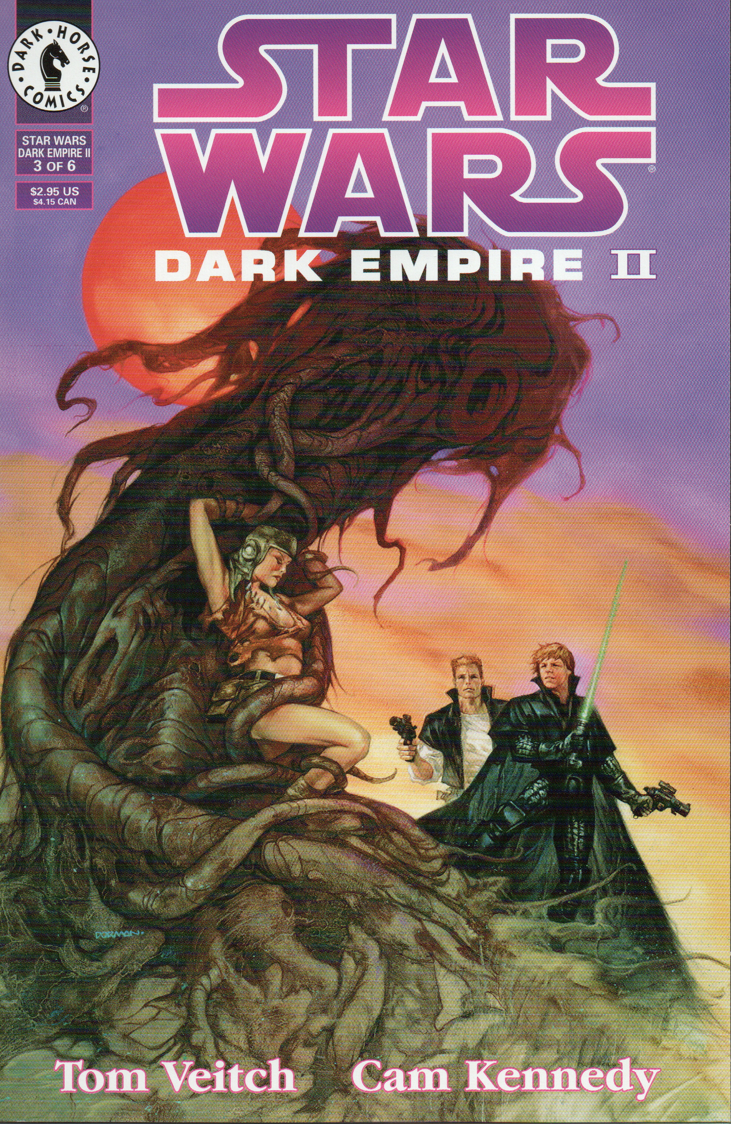 Star Wars "Dark Empire II" #3 Comic Book by Dark Horse Comics at TheGlassyLass.com