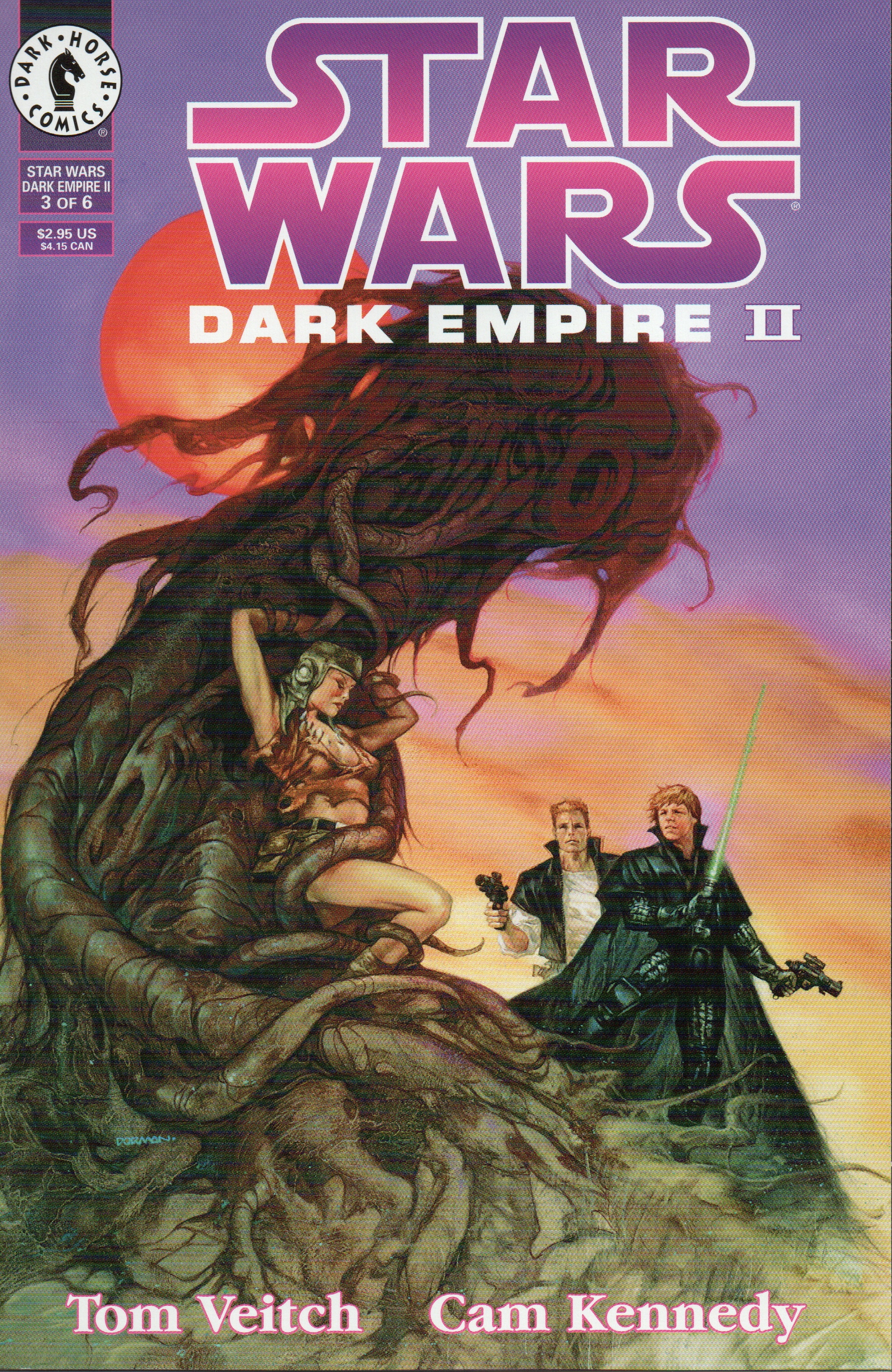 Star Wars "Dark Empire II" #3 Comic Book by Dark Horse Comics at TheGlassyLass.com