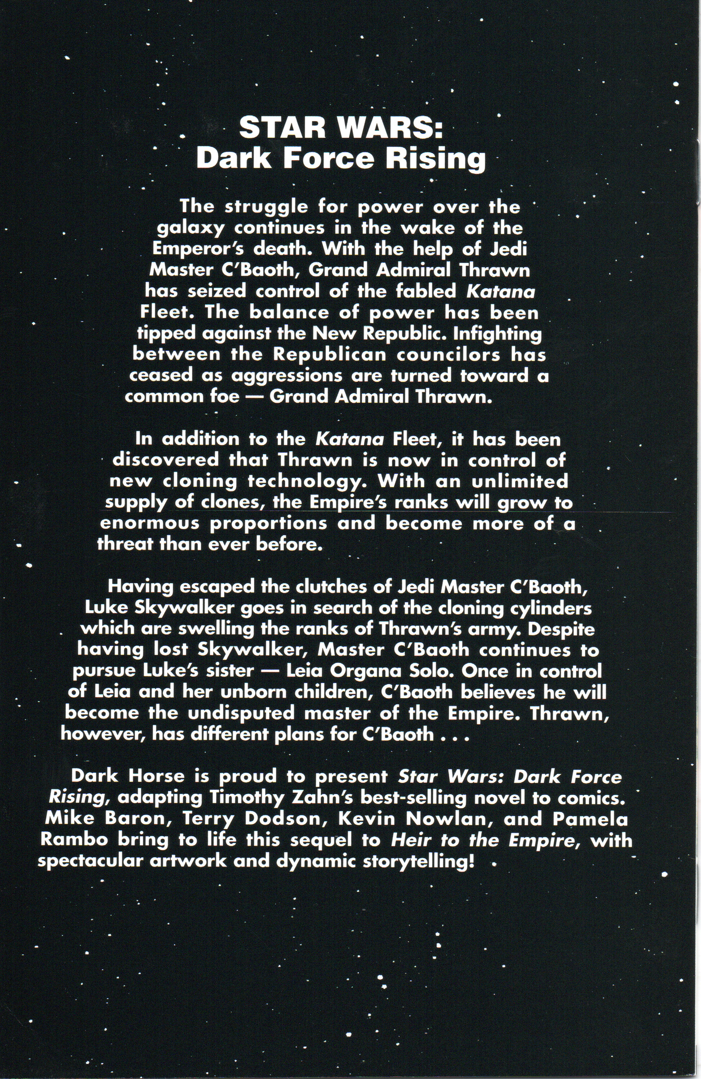 Star Wars "Dark Force Rising" #2 Comic Book by Dark Horse Comics at TheGlassyLass.com