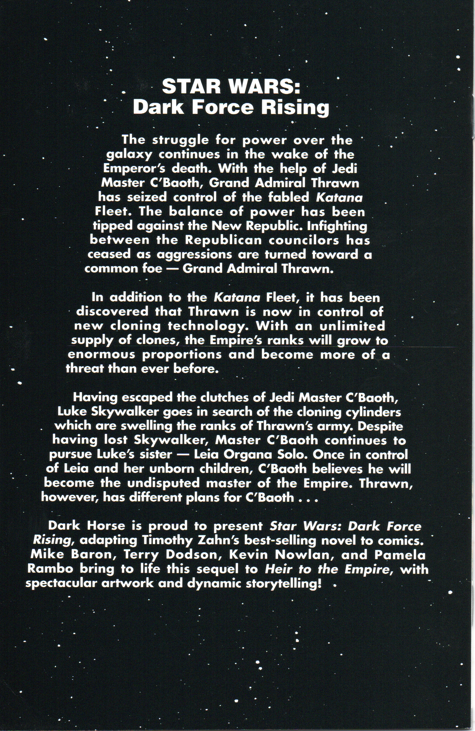 Star Wars "Dark Force Rising" #2 Comic Book by Dark Horse Comics at TheGlassyLass.com