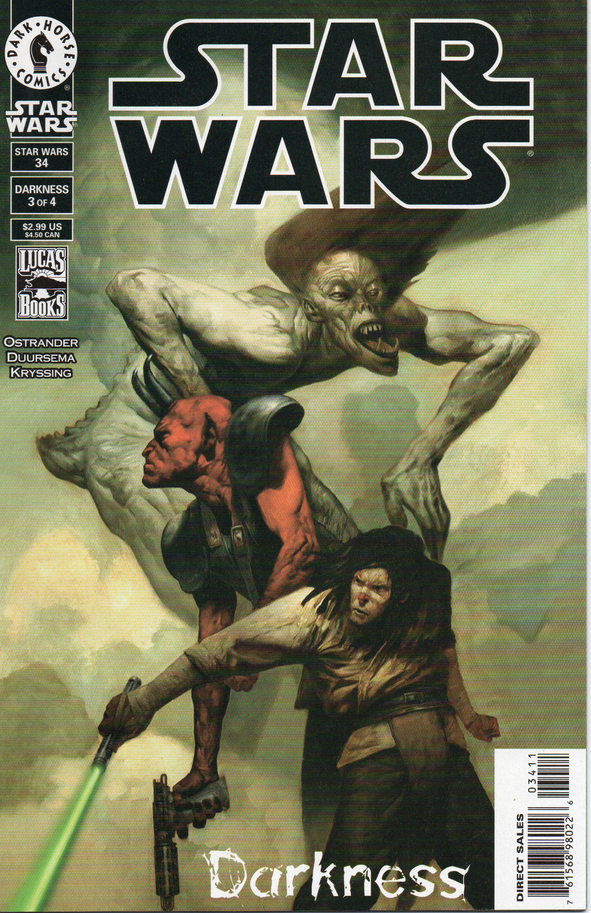Star Wars #34 (Darkness) Comic Book by Dark Horse Comics at TheGlassyLass.com